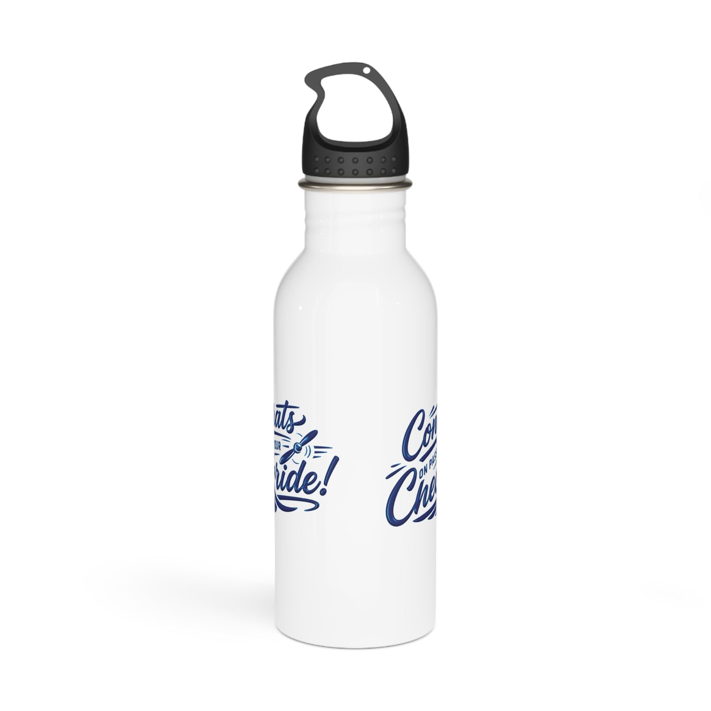 Congrats on passing your checkride! 20 oz. stainless steel water bottle (v4. blue)