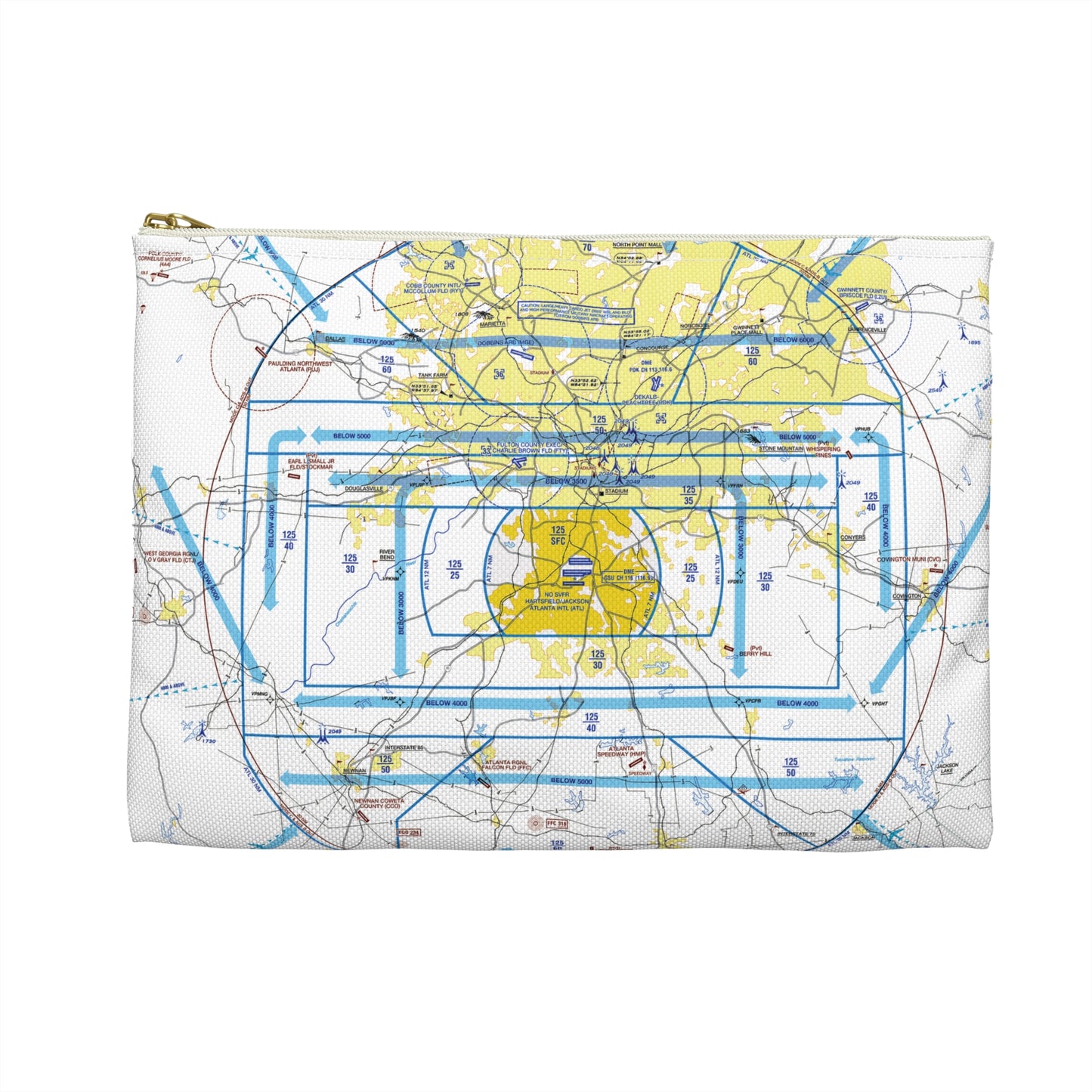 Atlanta Flyway Chart Accessory Pouch