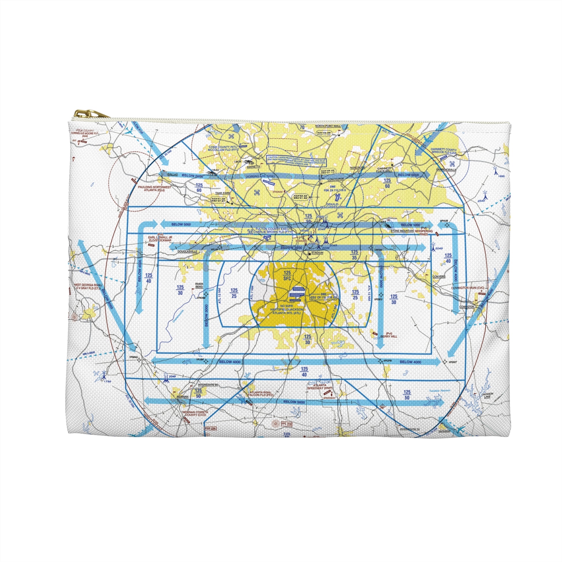 Atlanta Flyway Chart Accessory Pouch