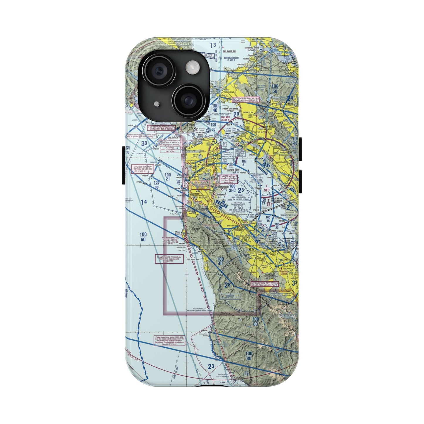 San Francisco TAC Chart tough phone cases