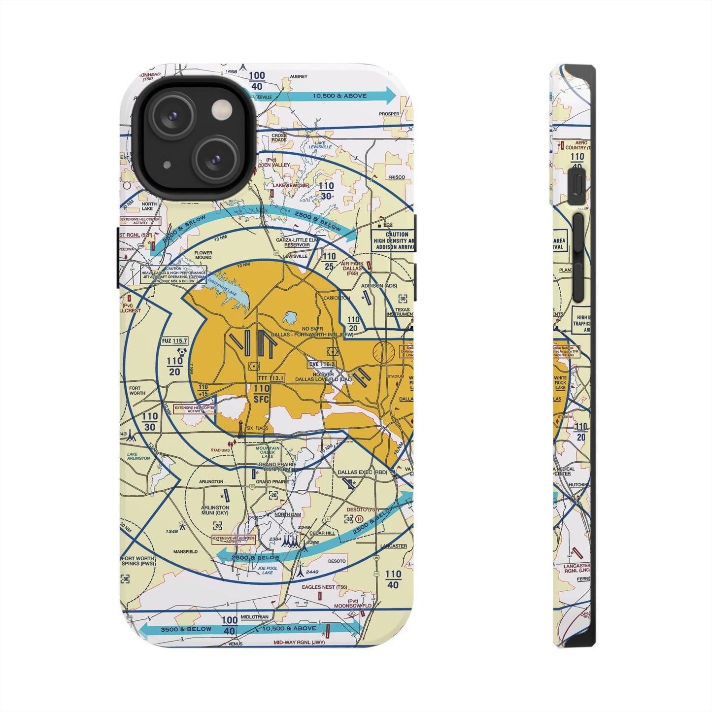 Dallas - Ft. Worth Flyway Chart tough phone cases