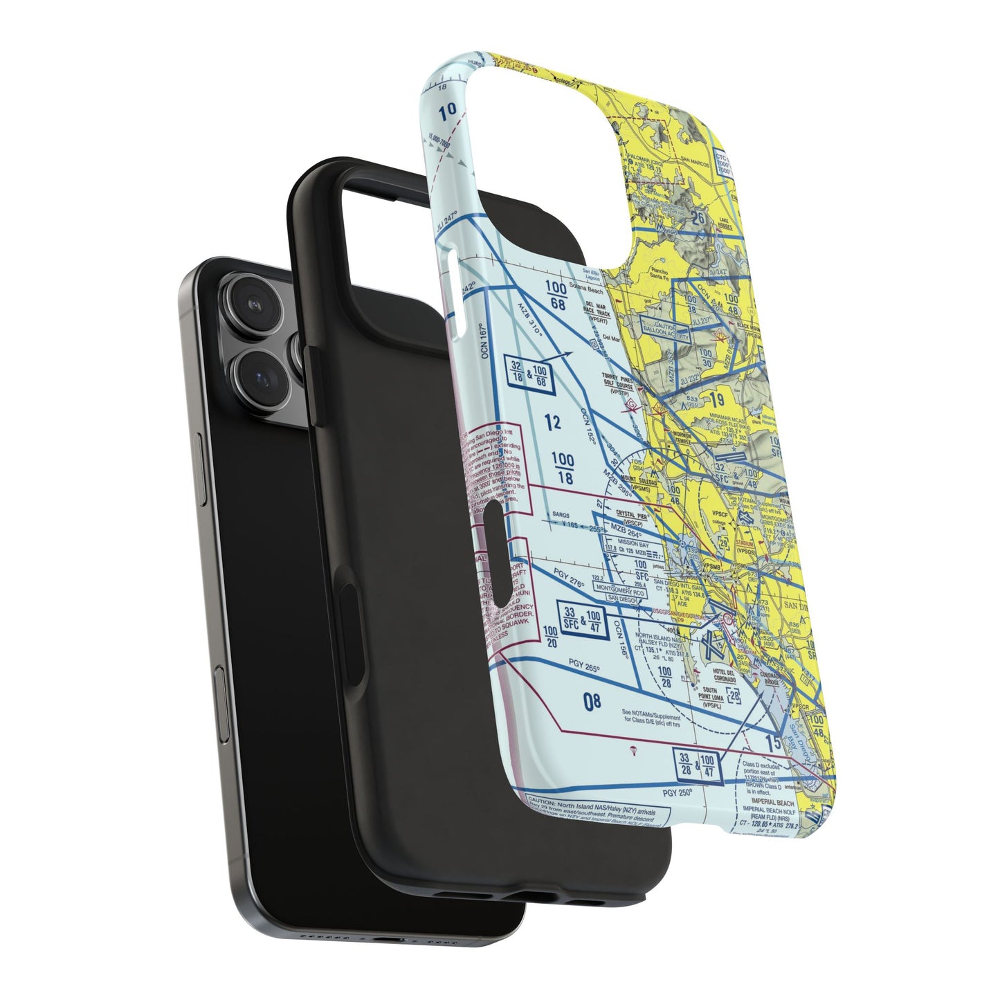 San Diego TAC Chart tough phone cases