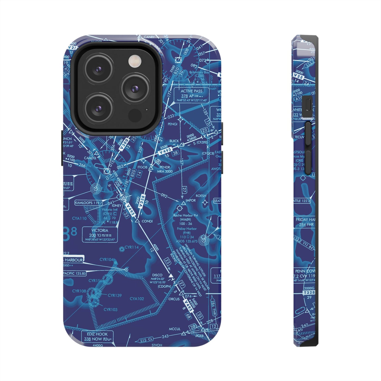 Enroute Low Altitude Chart tough phone cases (ELUS1/blue)