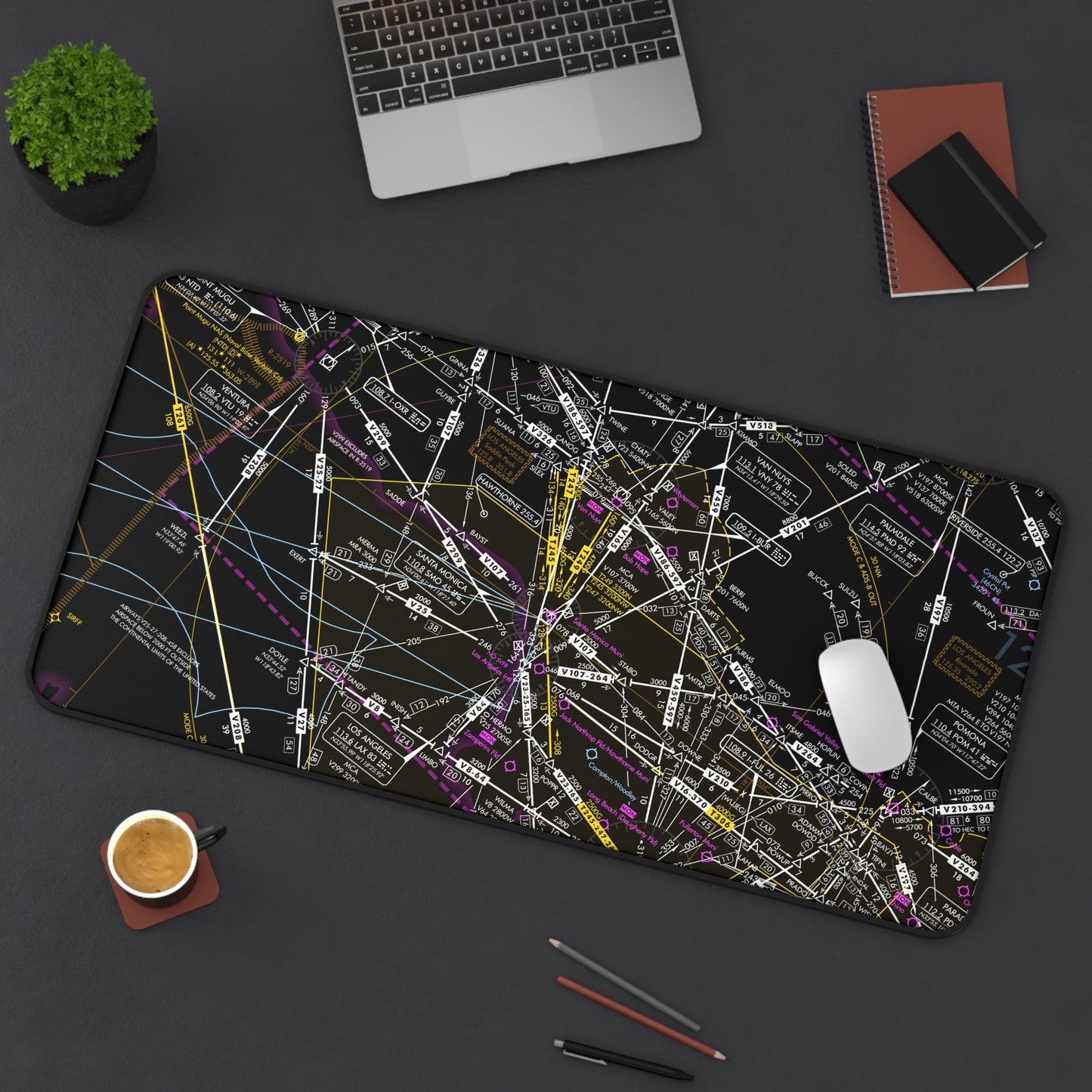 Enroute Low Altitude Chart (ELUS3) desk mat (invert)