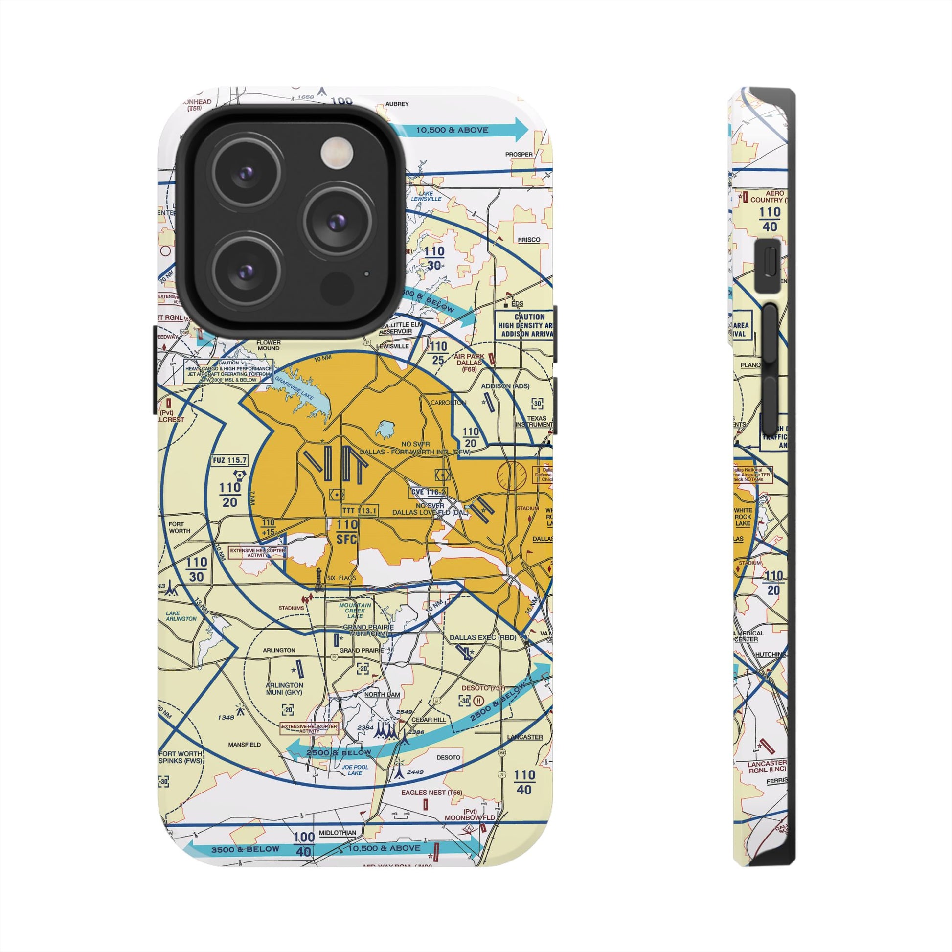 Dallas - Ft. Worth Flyway Chart tough phone cases