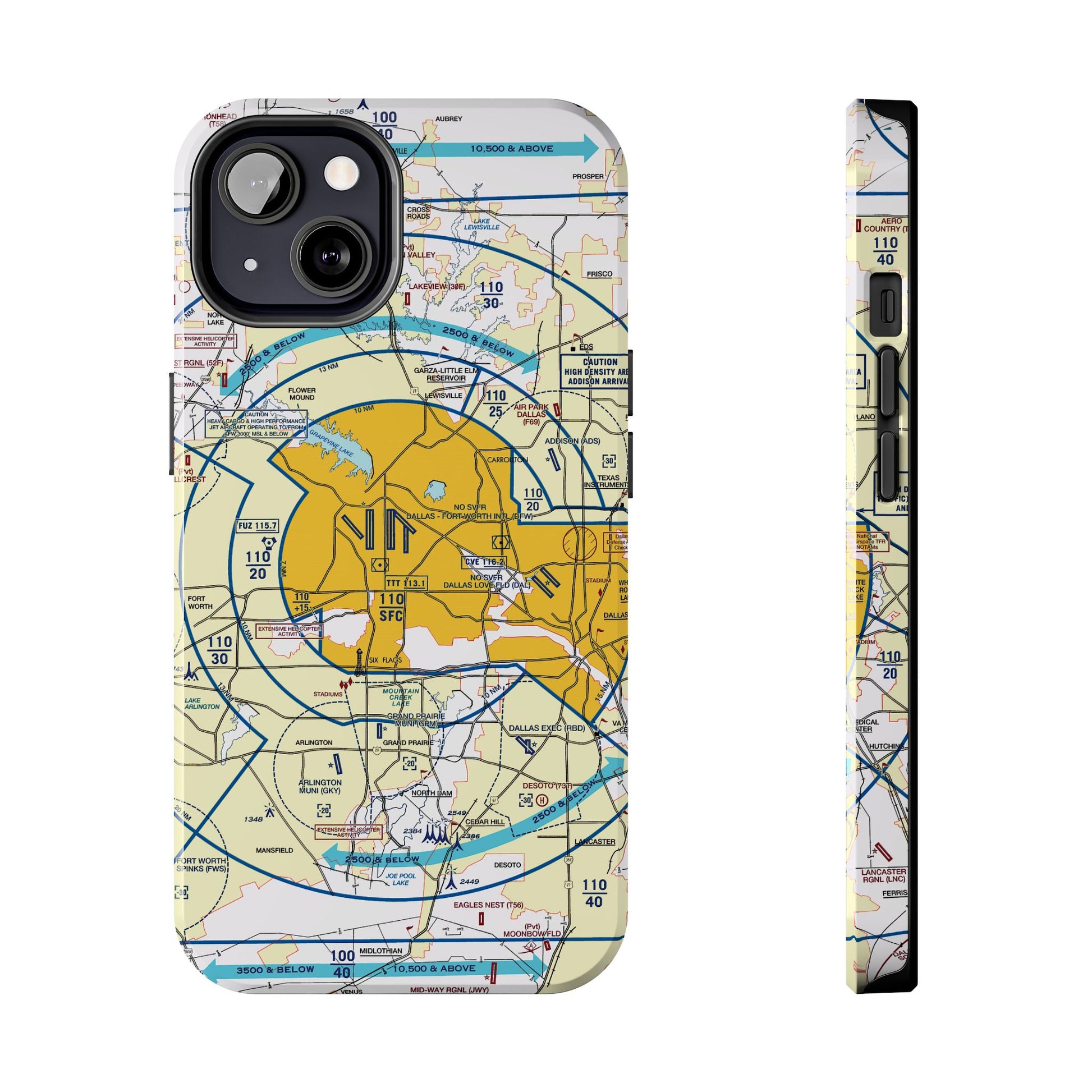 Dallas - Ft. Worth Flyway Chart tough phone cases