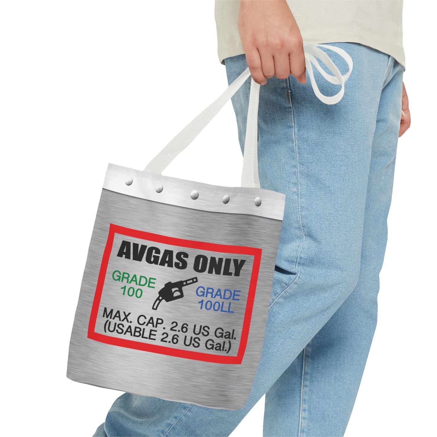 Avgas Only 100LL tote bag