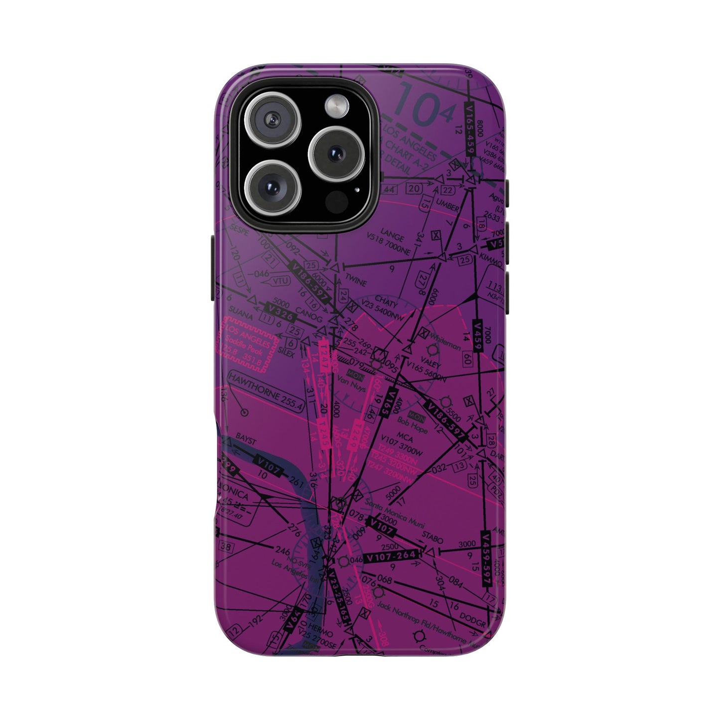Enroute Low Altitude Chart tough phone cases (ELUS3/purple)