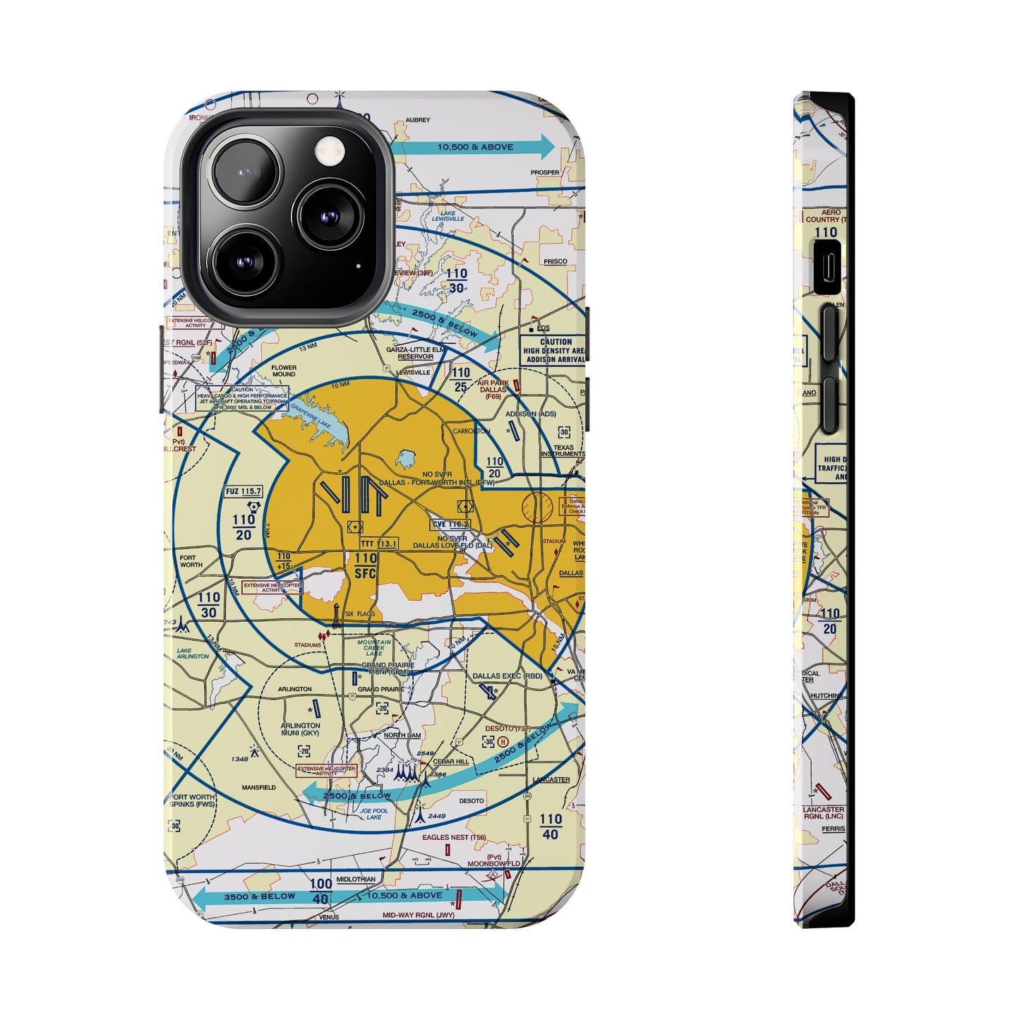 Dallas - Ft. Worth Flyway Chart tough phone cases