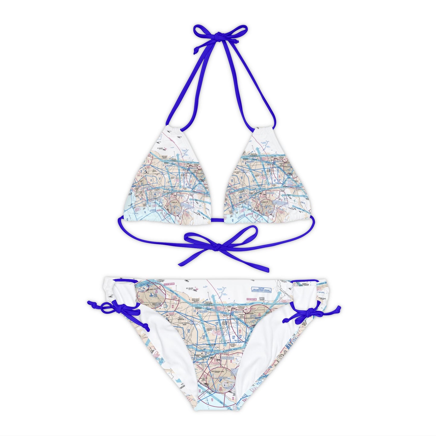 LAX Flyway Chart strappy bikini set