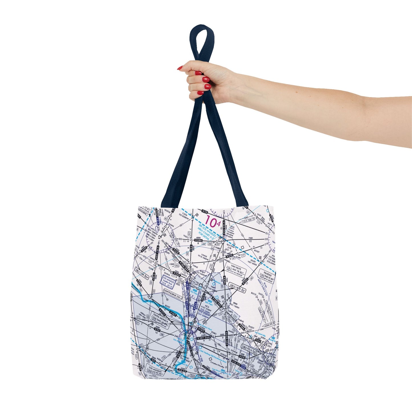 Enroute Low Altitude Chart tote bag (ELUS3/white)