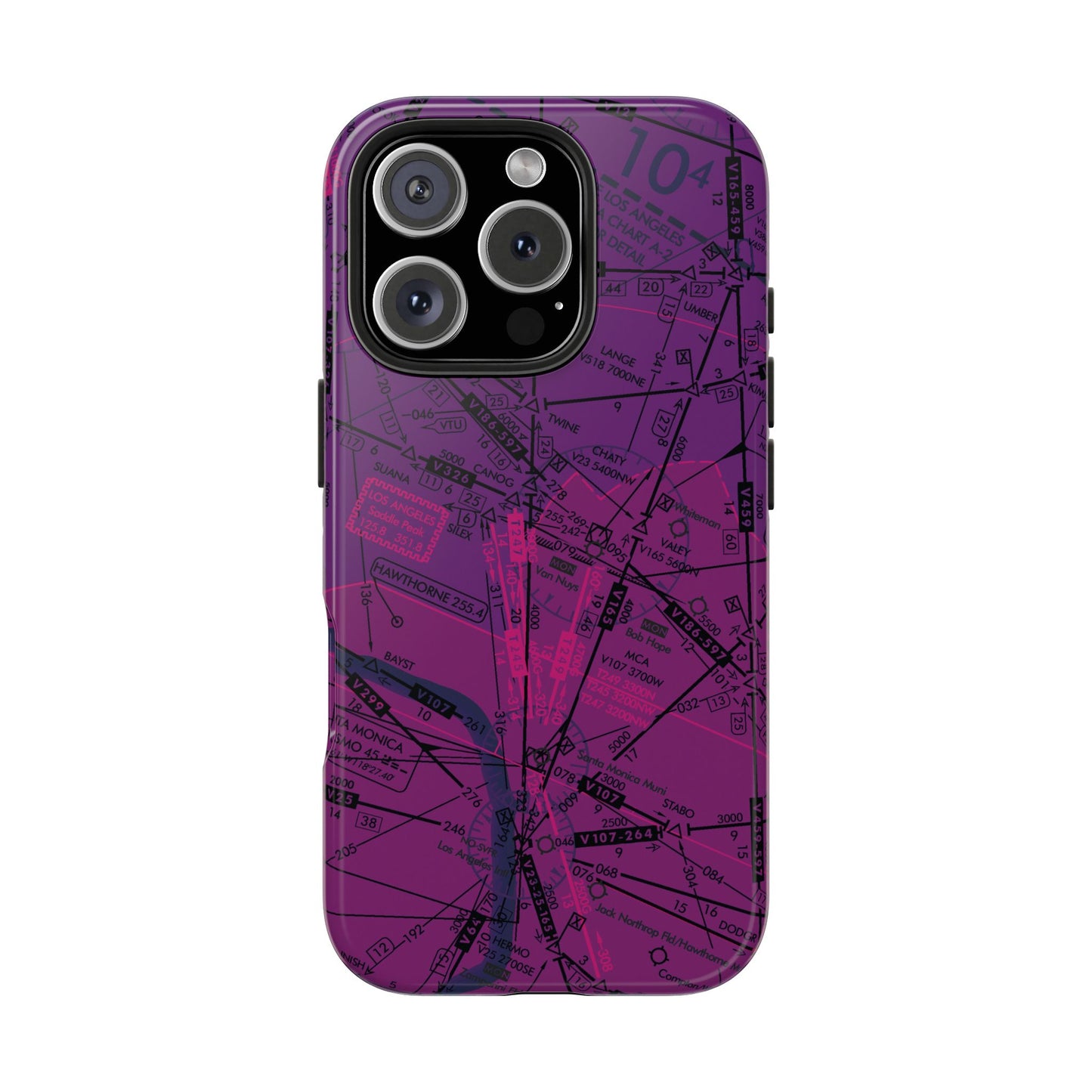 Enroute Low Altitude Chart tough phone cases (ELUS3/purple)