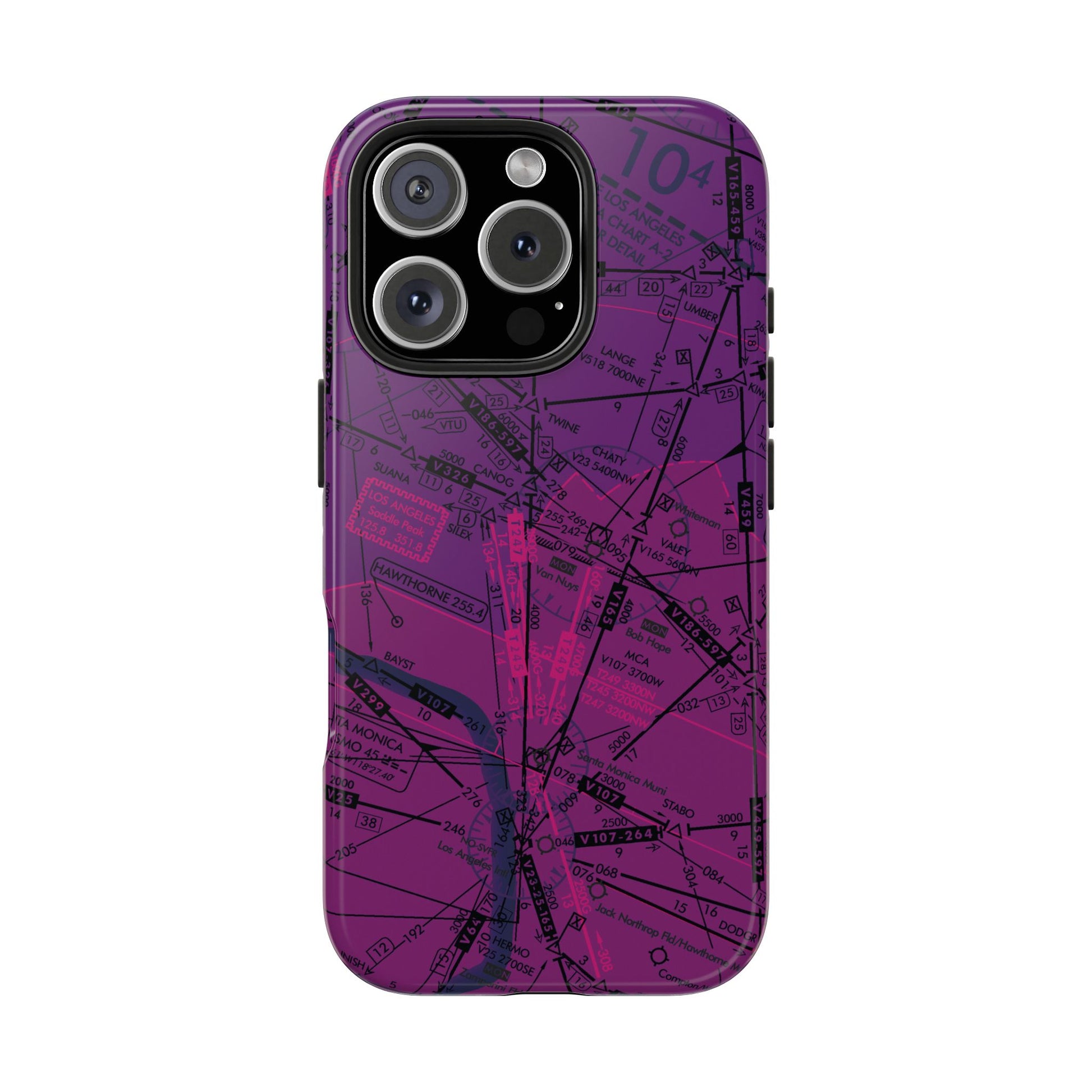 Enroute Low Altitude Chart tough phone cases (ELUS3/purple)