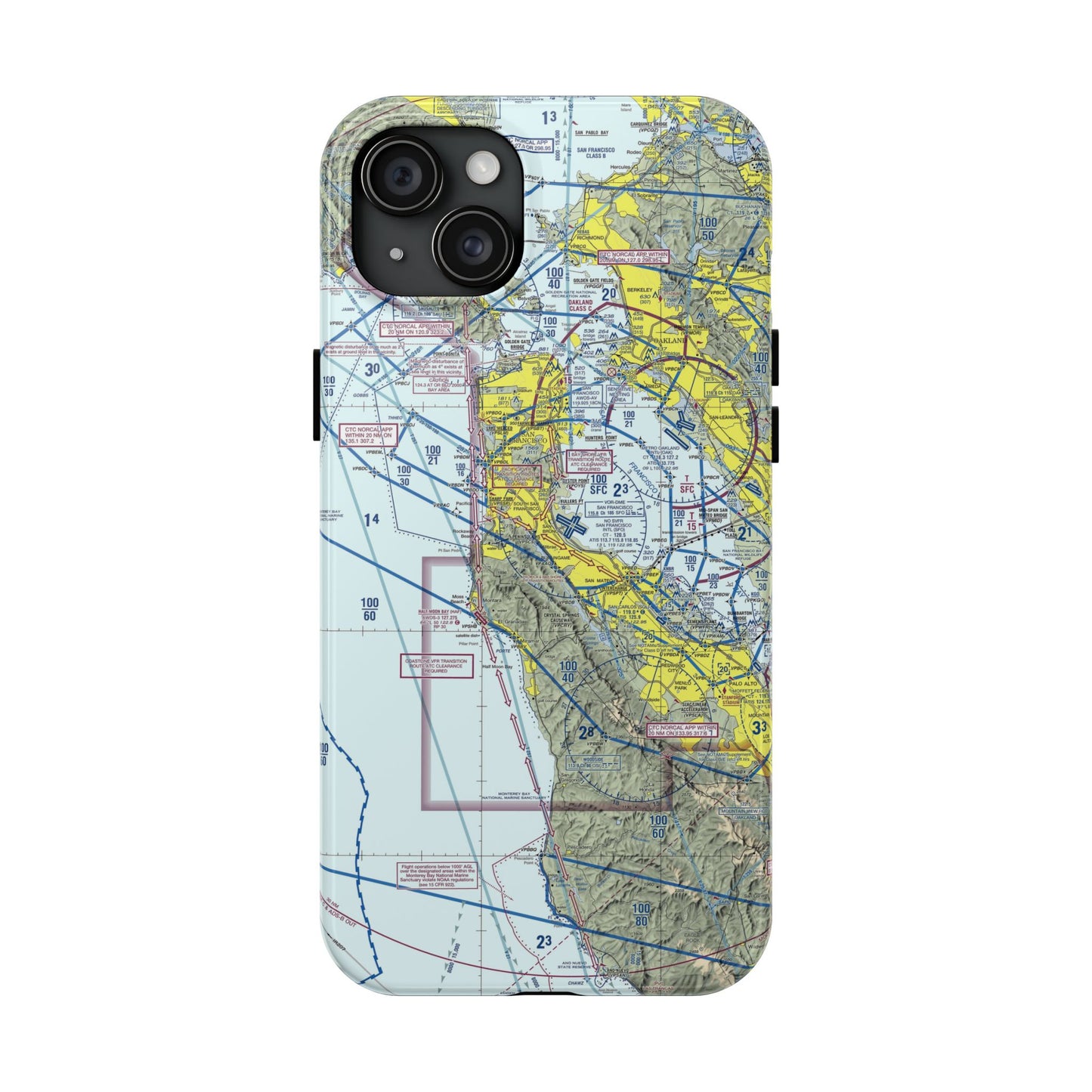 San Francisco TAC Chart tough phone cases