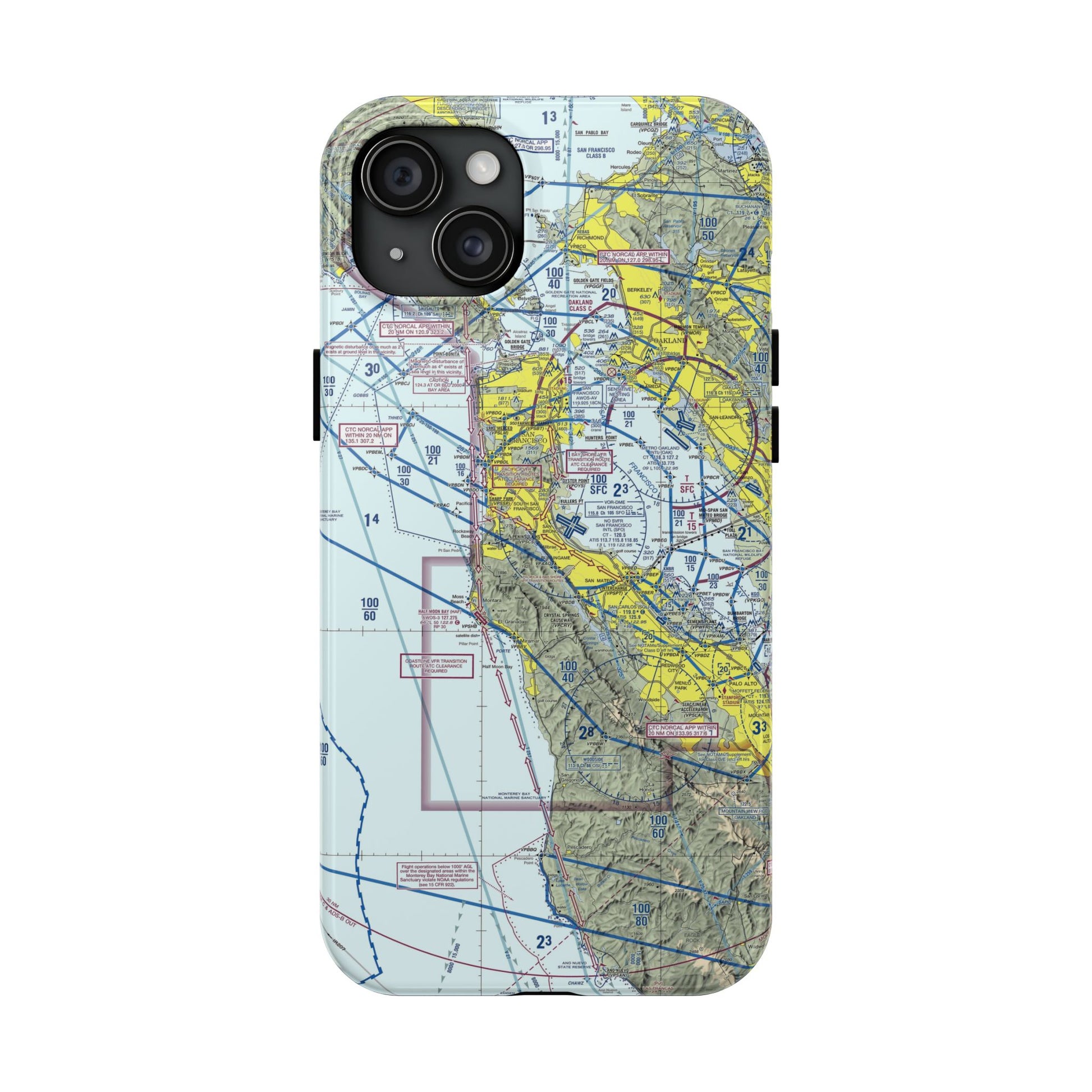 San Francisco TAC Chart tough phone cases