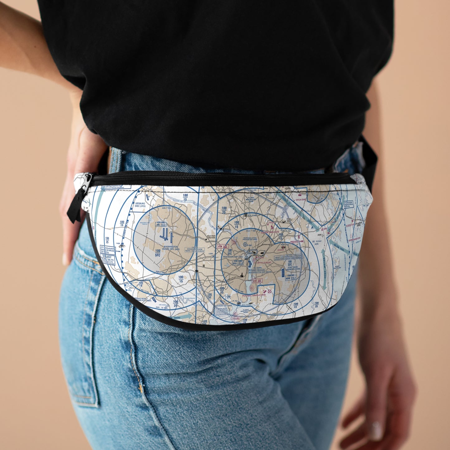 Baltimore-Washington Flyway Chart fanny pack