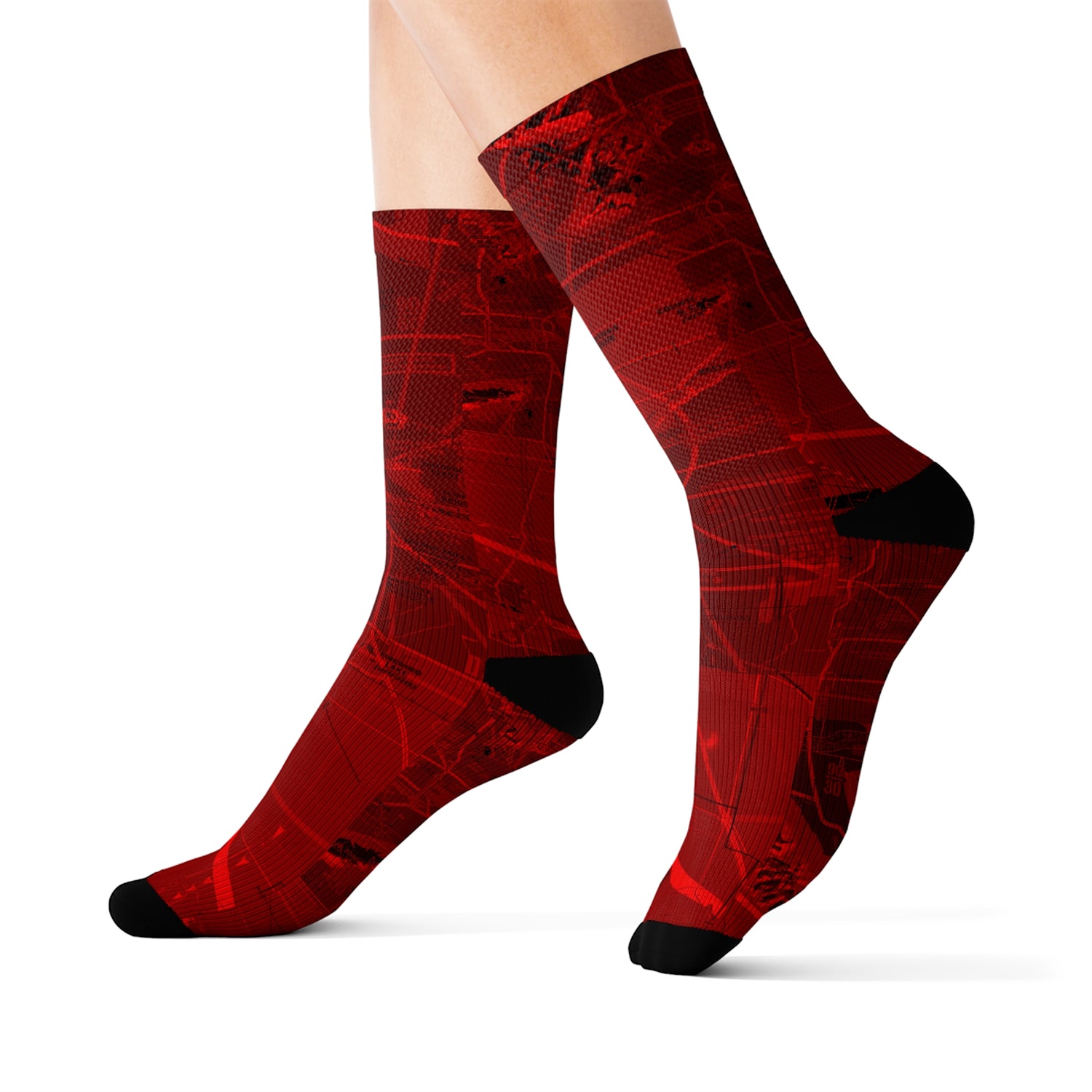Aeronautical Chart socks (PHX/red)