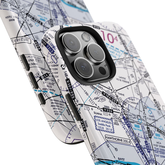 Enroute Low Altitude Chart tough phone cases (ELUS3/white)