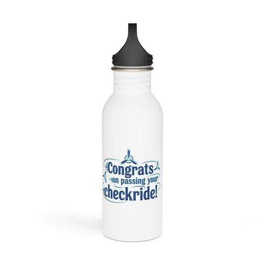Congrats on passing your checkride! 20 oz. stainless steel water bottle (v3. blue)