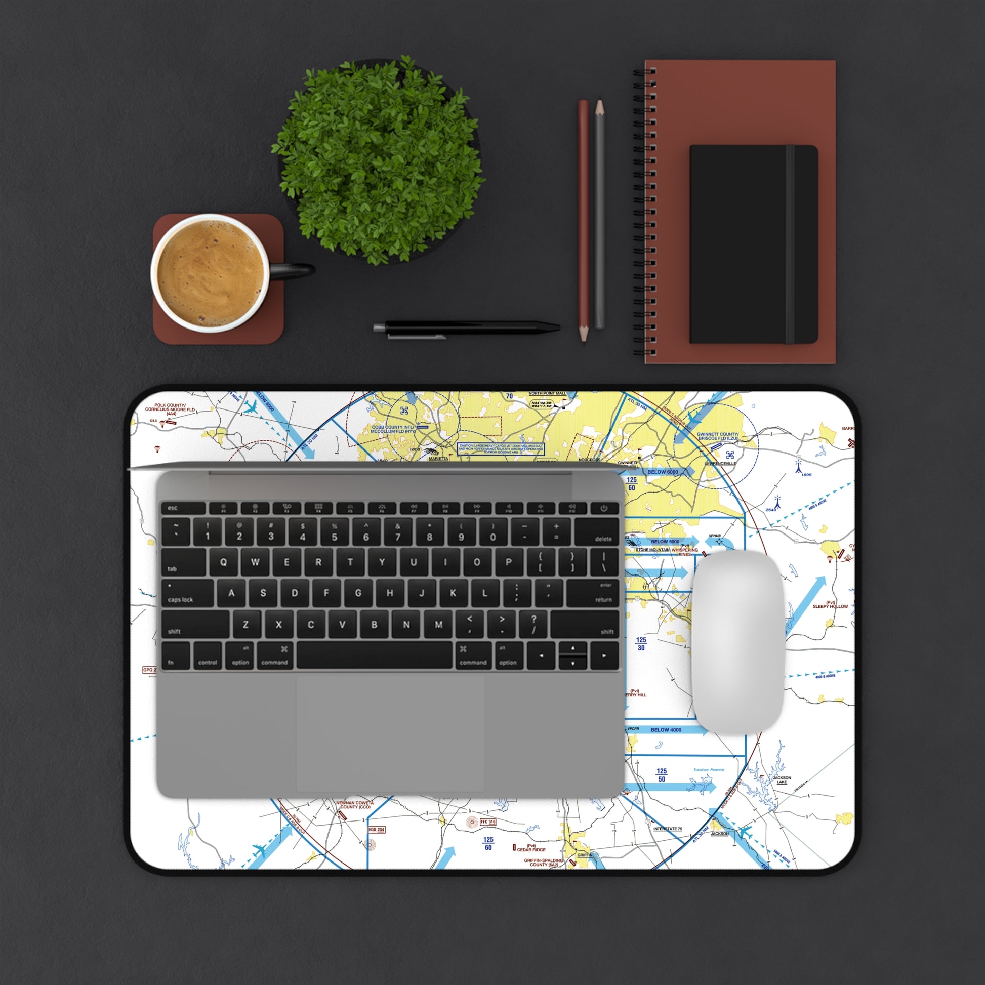 Atlanta Flyway Chart desk mat