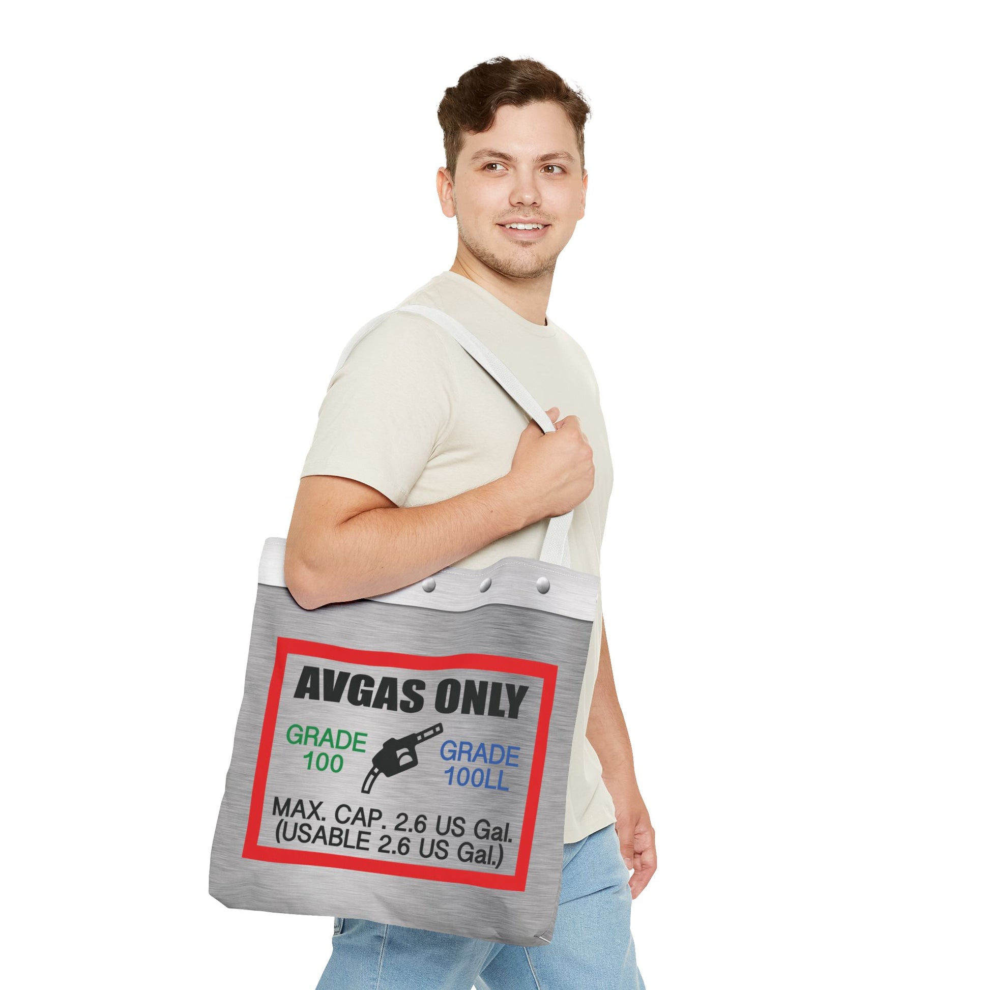 Avgas Only 100LL tote bag