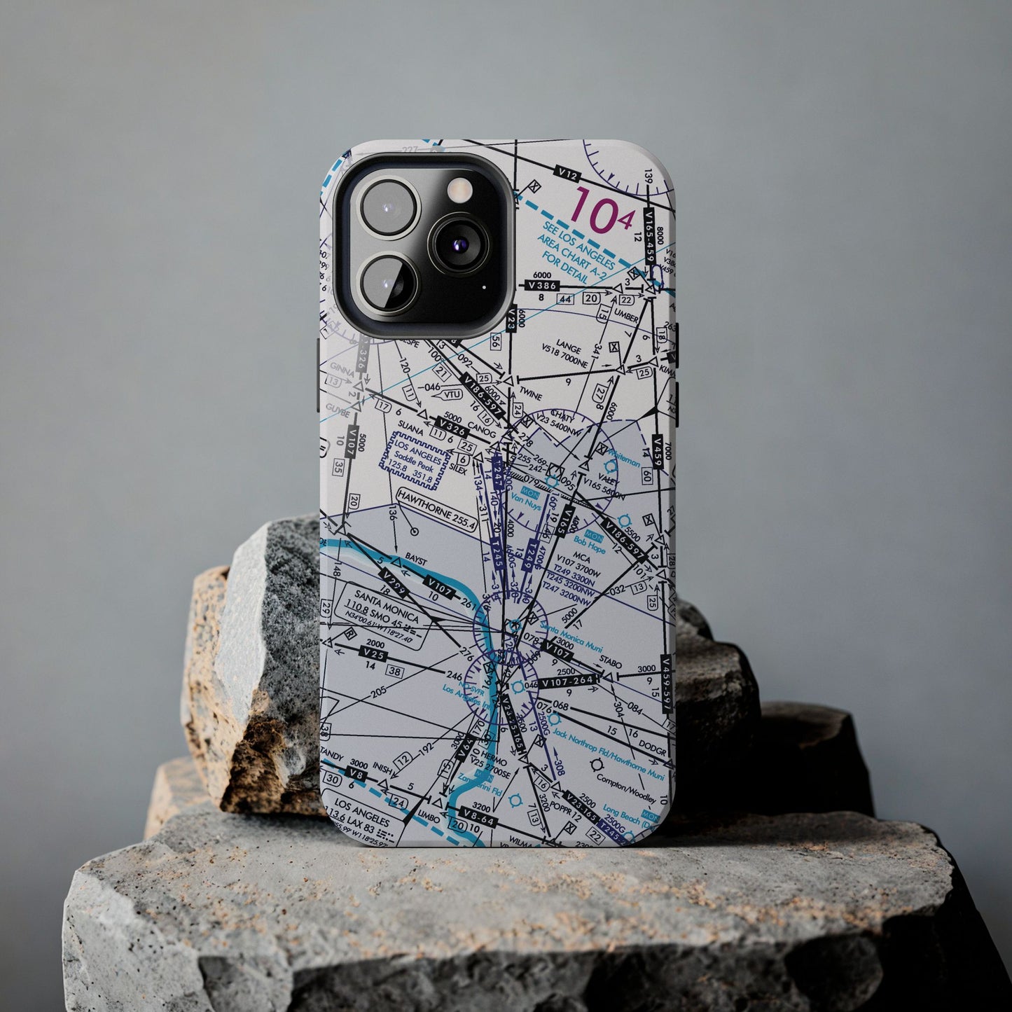 Enroute Low Altitude Chart tough phone cases (ELUS3/white)