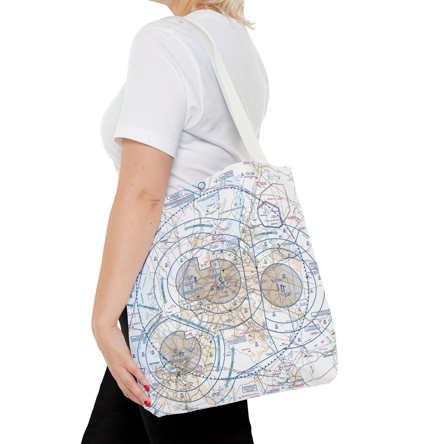 Baltimore-Washington Flyway Chart Chart tote bag