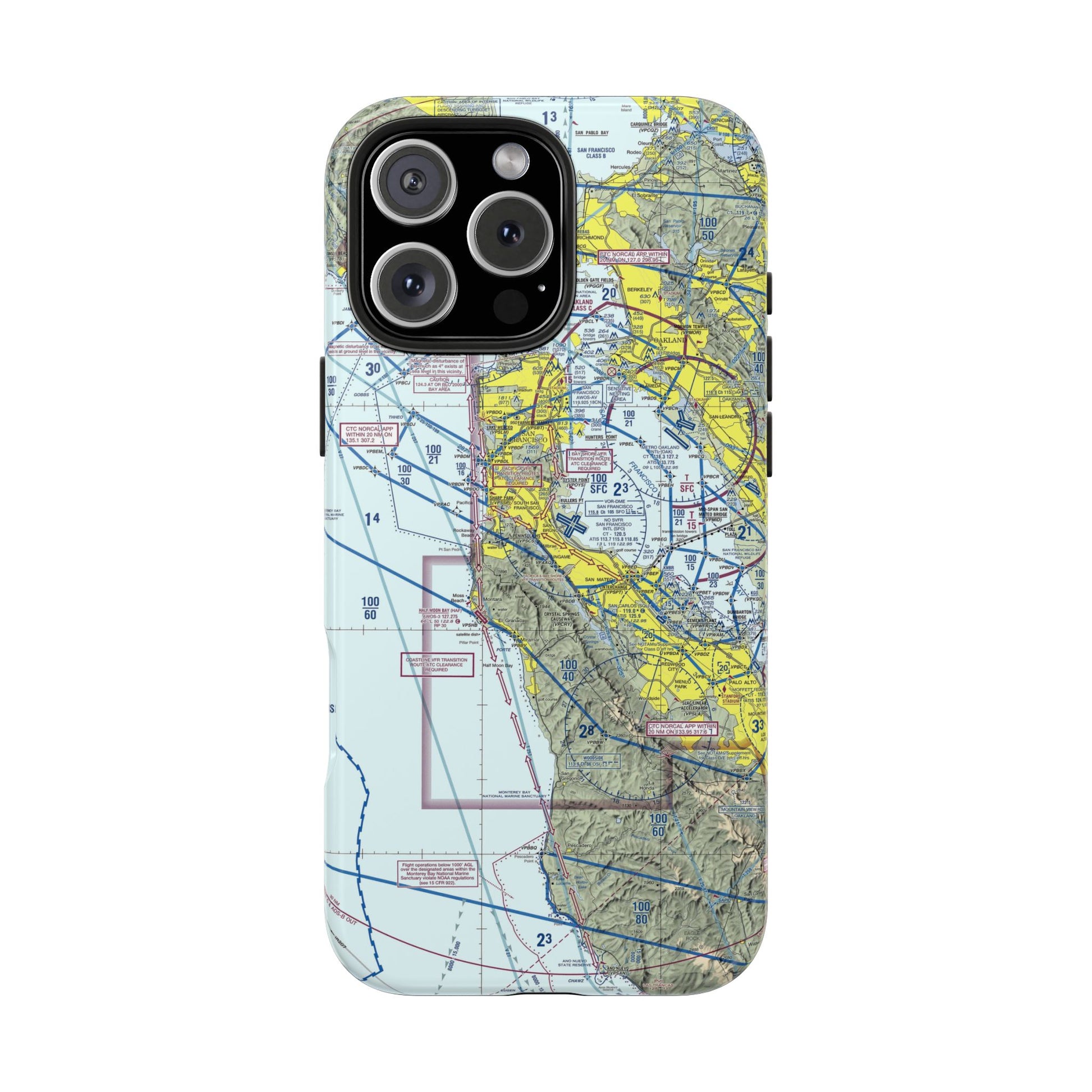 San Francisco TAC Chart tough phone cases