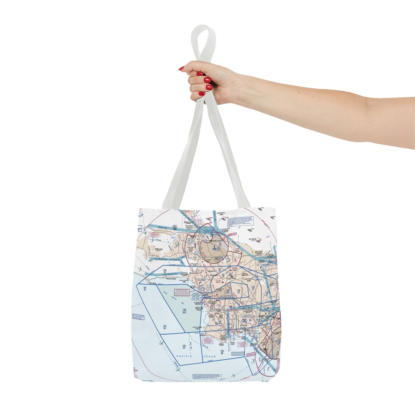 LAX Flyway Chart tote bag