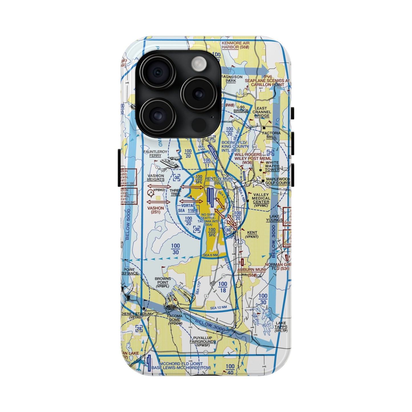 Seattle Flyway Chart tough phone cases