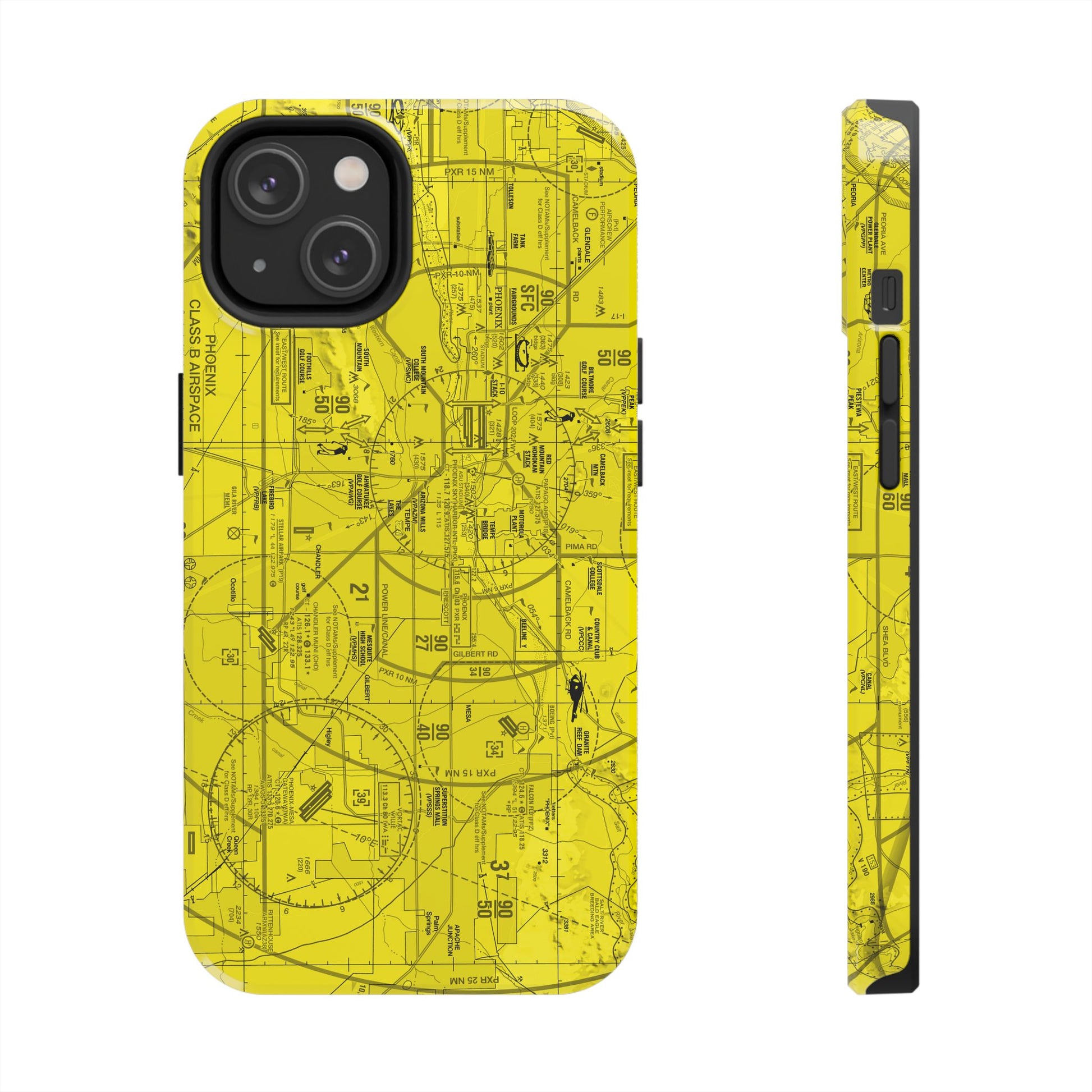 Phoenix TAC Chart tough phone cases (yellow)