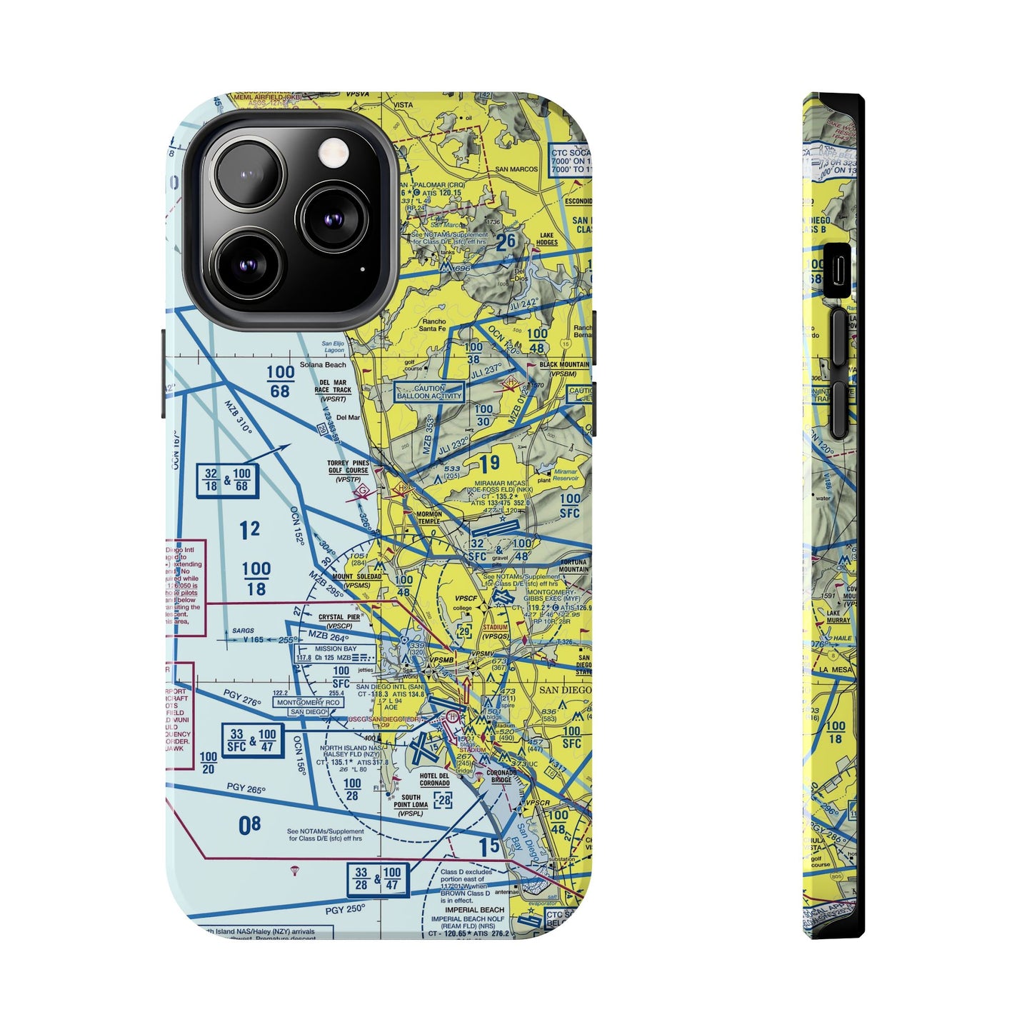 San Diego TAC Chart tough phone cases