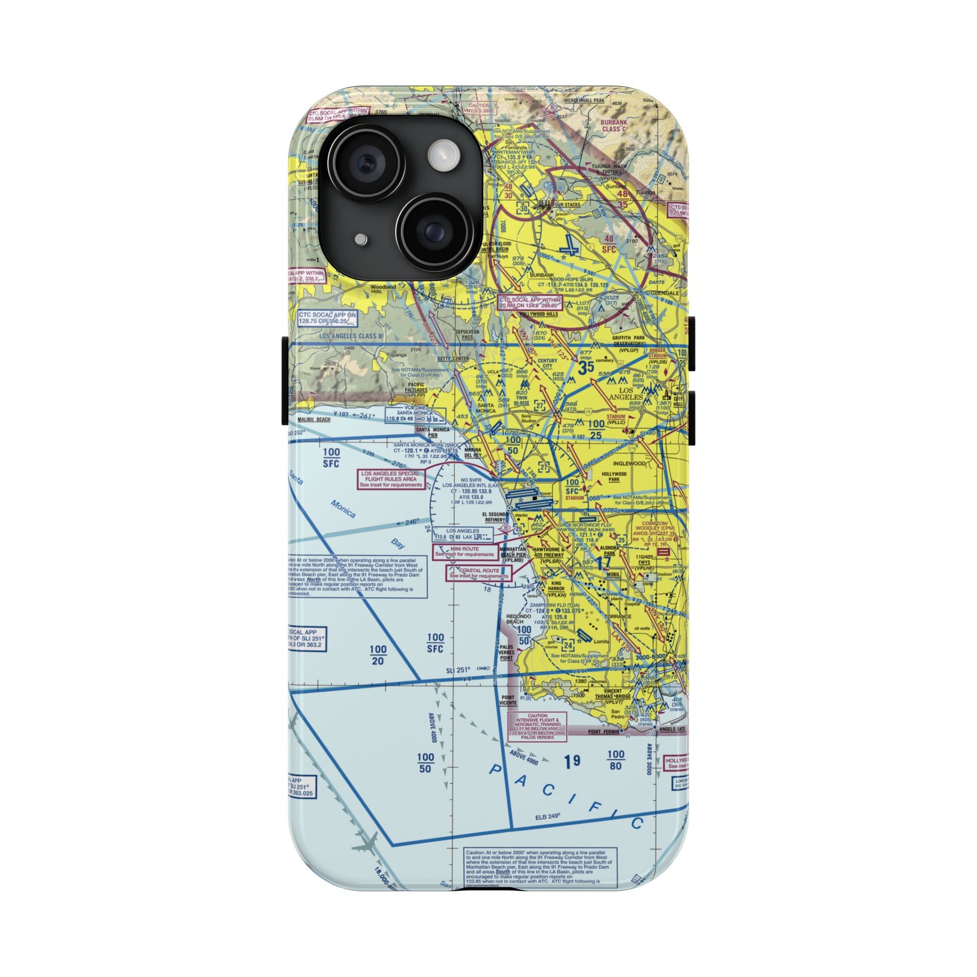 Los Angeles TAC Chart tough phone cases
