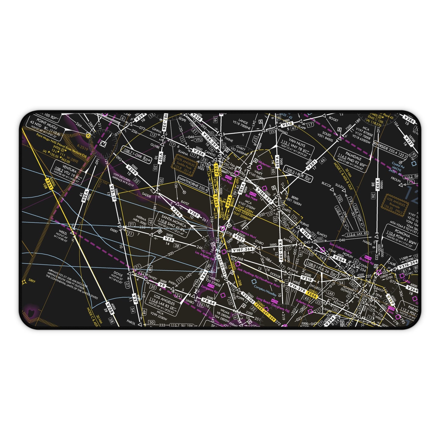 Enroute Low Altitude Chart (ELUS3) desk mat (invert)