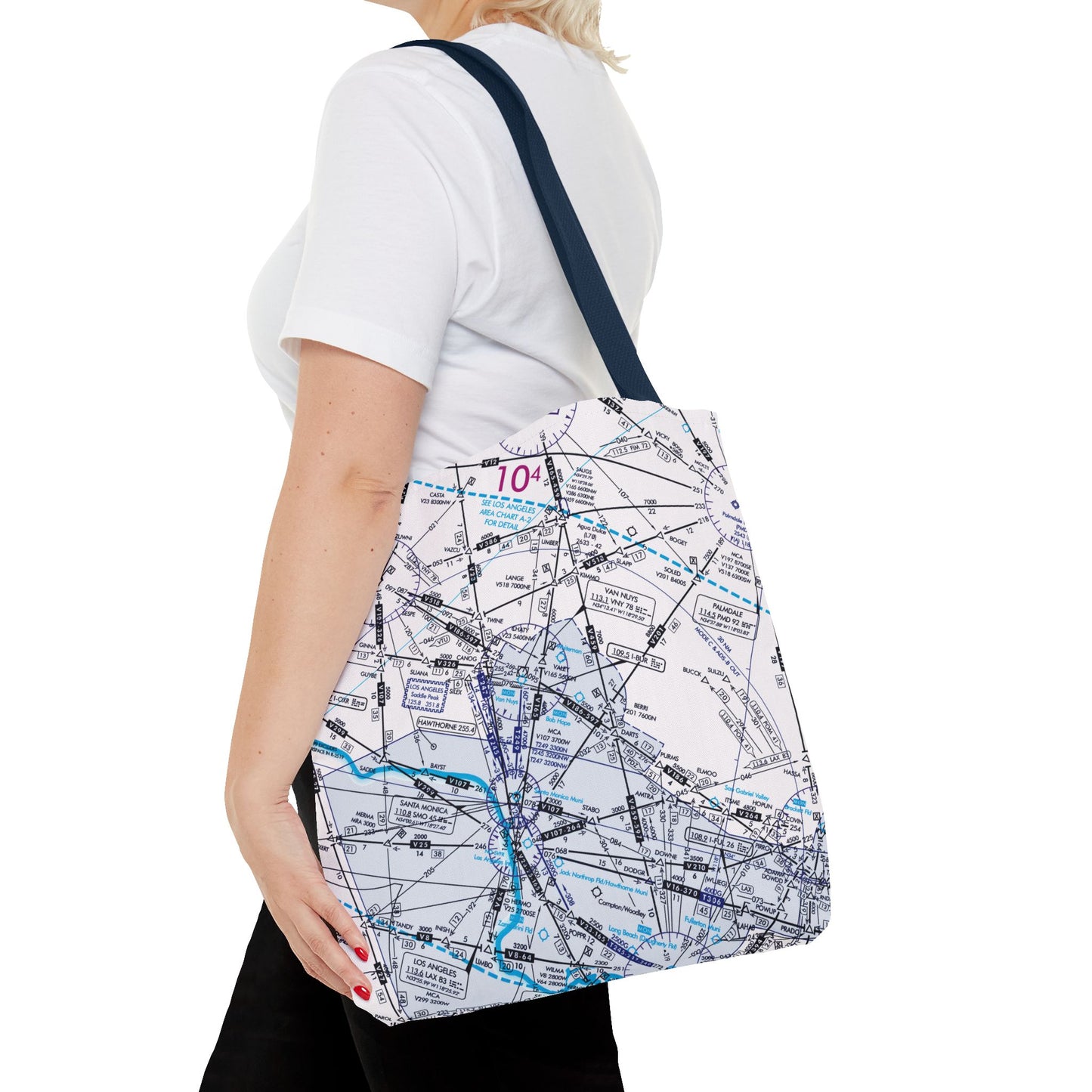 Enroute Low Altitude Chart tote bag (ELUS3/white)