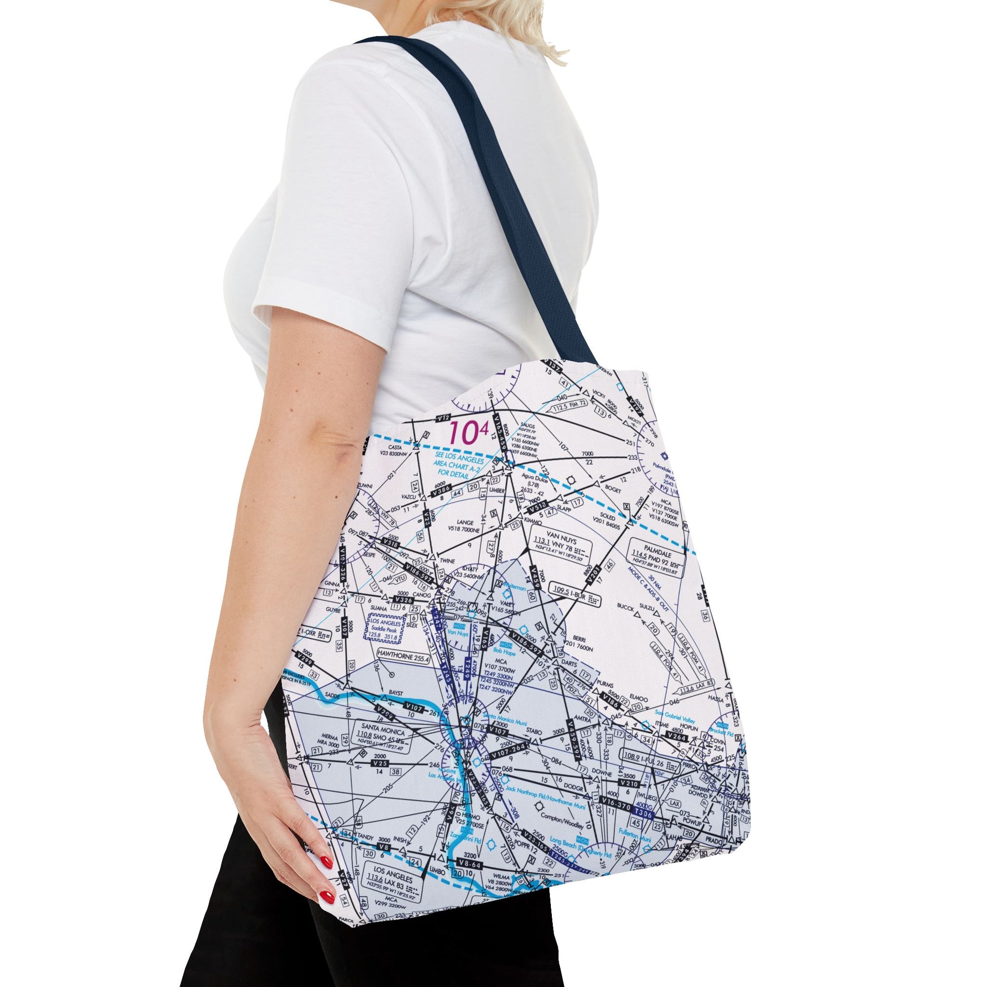 Enroute Low Altitude Chart tote bag (ELUS3/white)