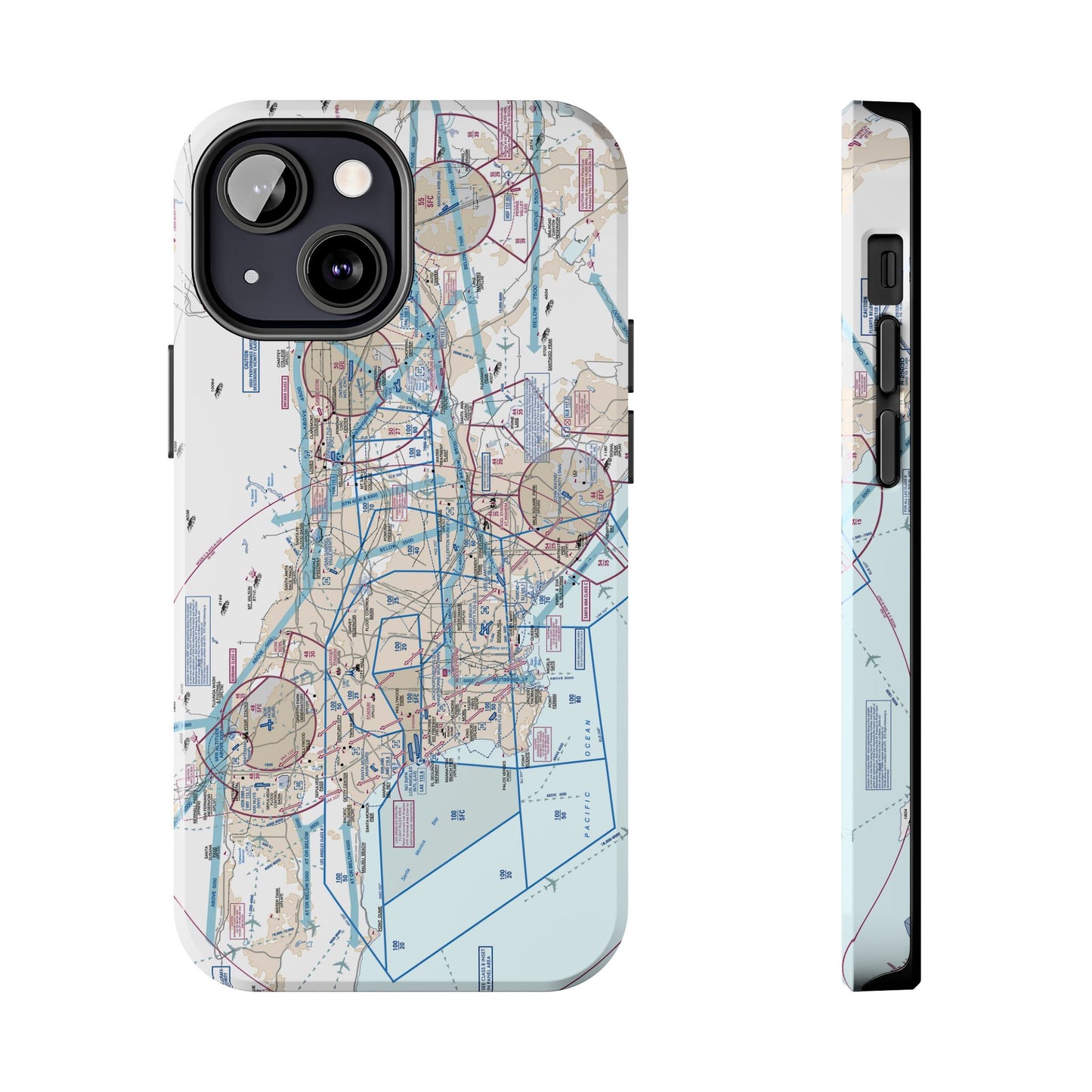 LAX Flyway Chart Tough Phone Cases
