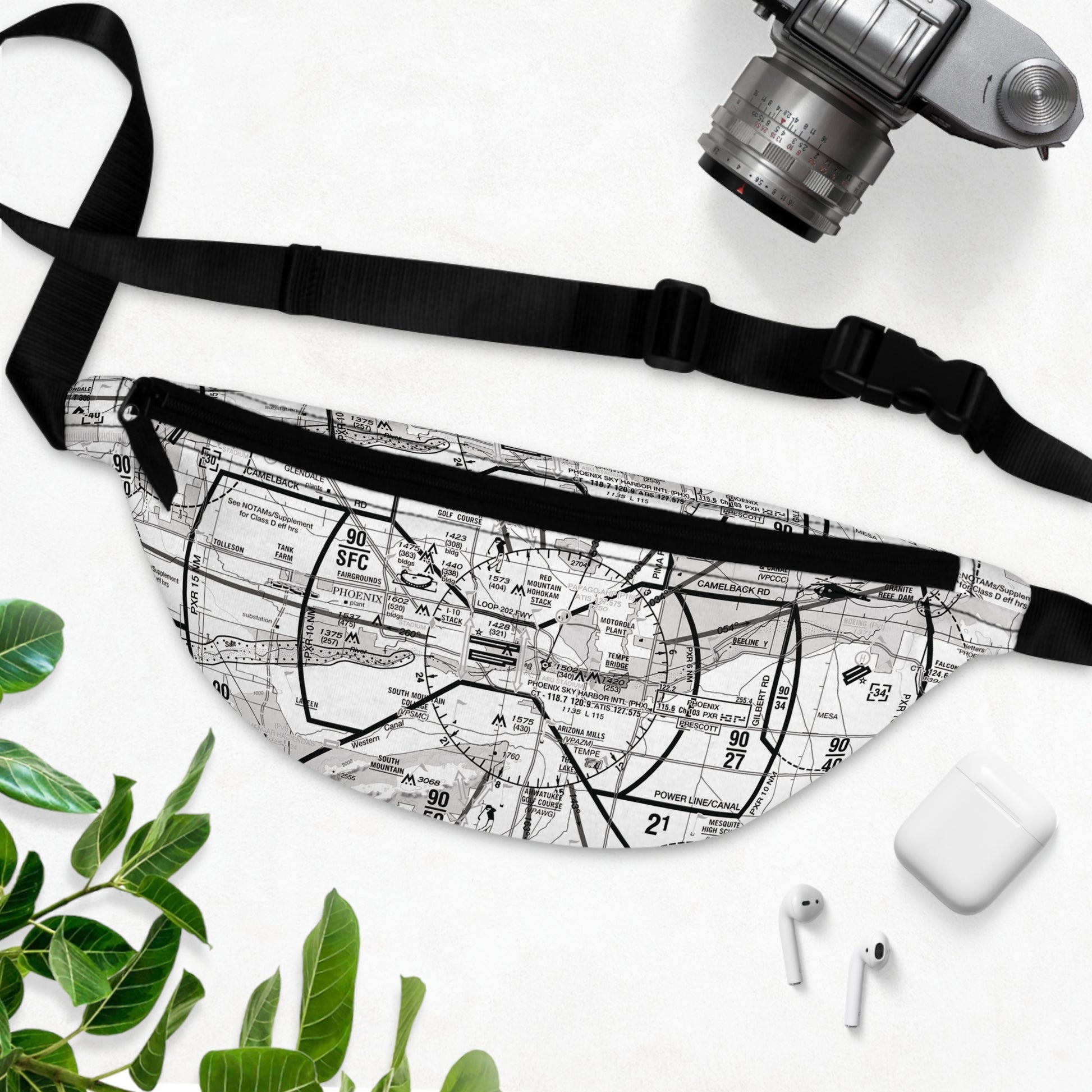 Phoenix TAC Chart fanny pack (b&w)