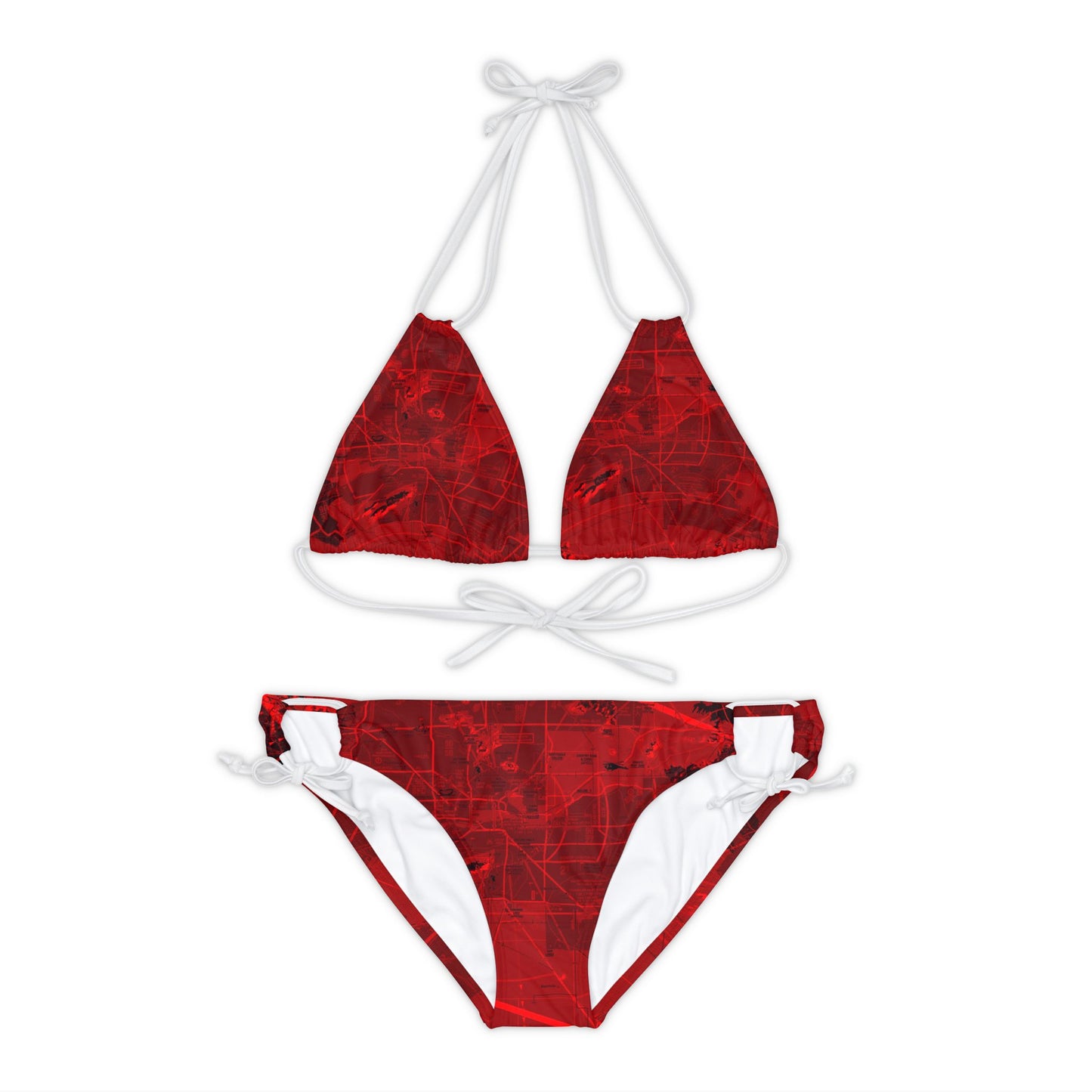 Phoenix TAC Chart strappy bikini set (red)