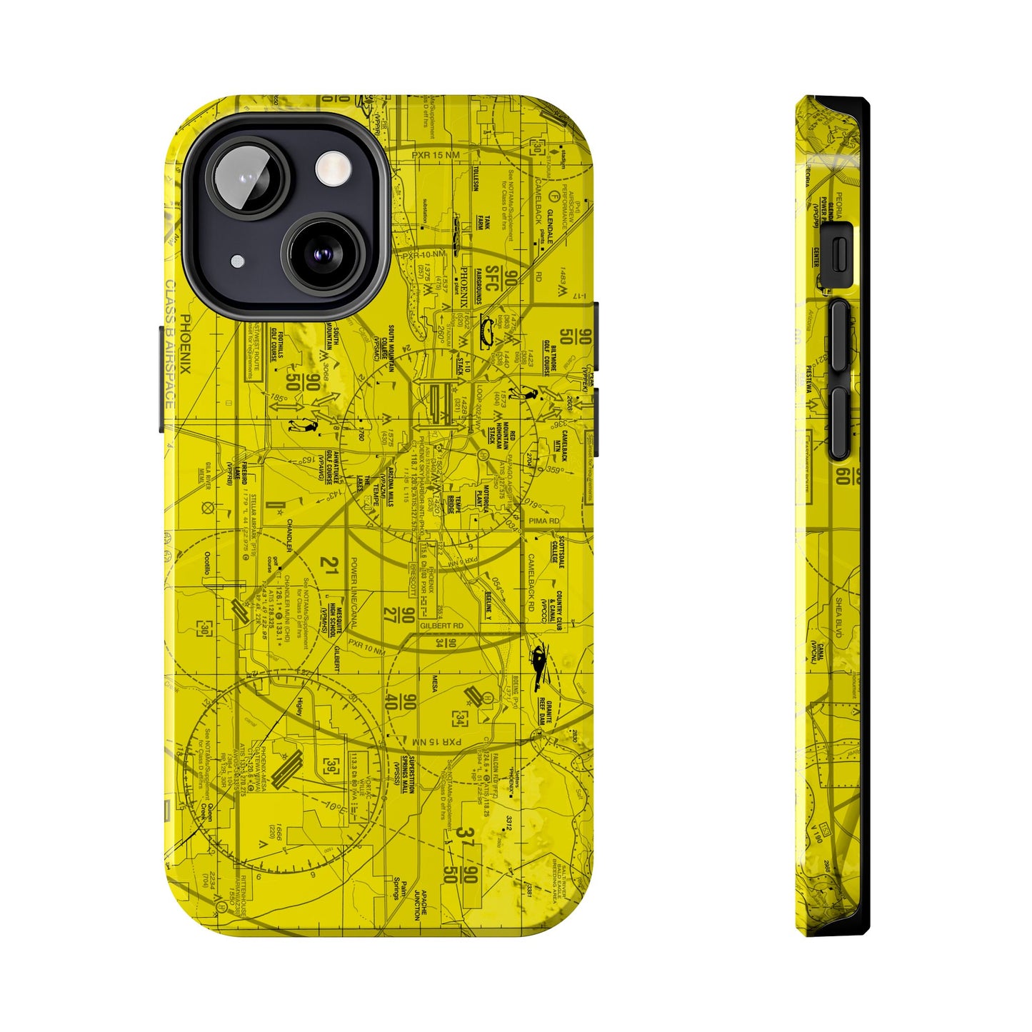 Phoenix TAC Chart tough phone cases (yellow)