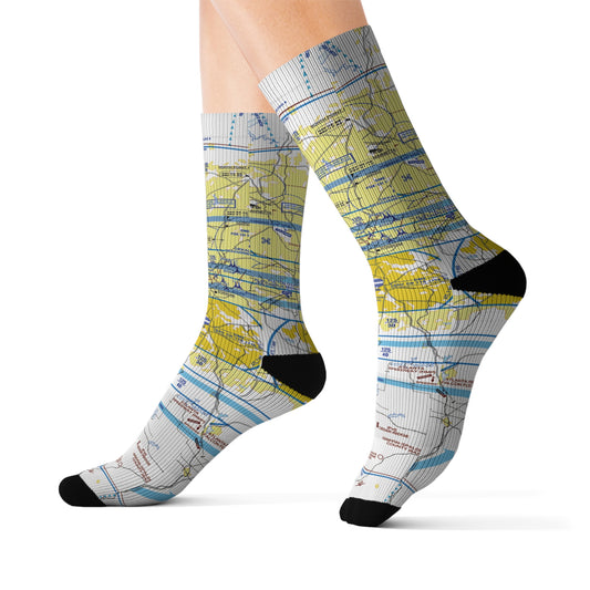 Aeronautical Chart socks (ATL)