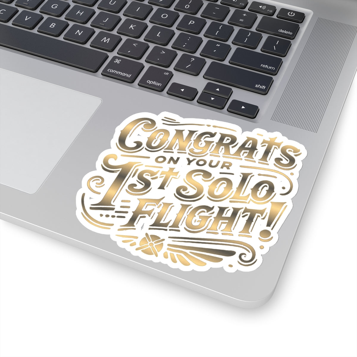 Congrats on your 1st Solo Flight! (gold/v1) sticker