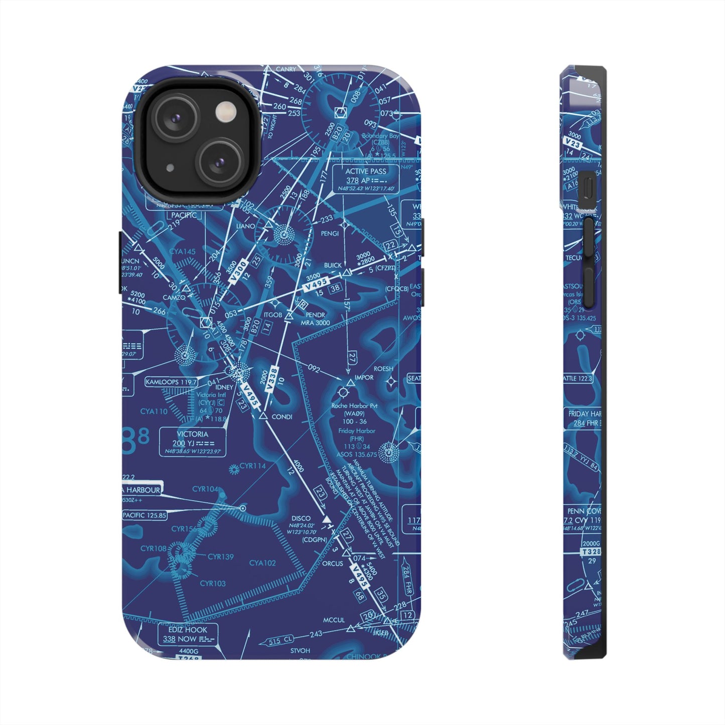 Enroute Low Altitude Chart tough phone cases (ELUS1/blue)
