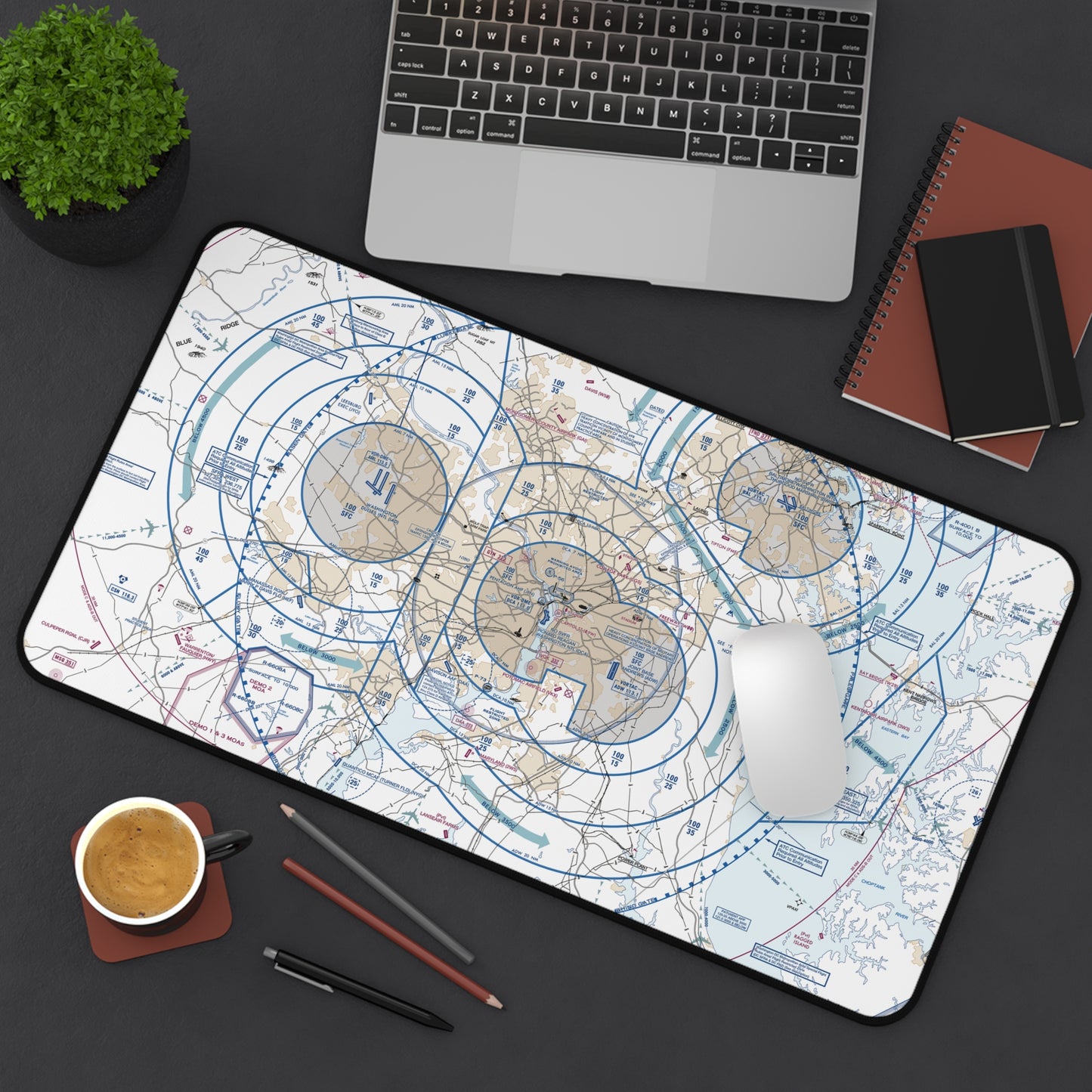 Baltimore-Washington Flyway Chart desk mat