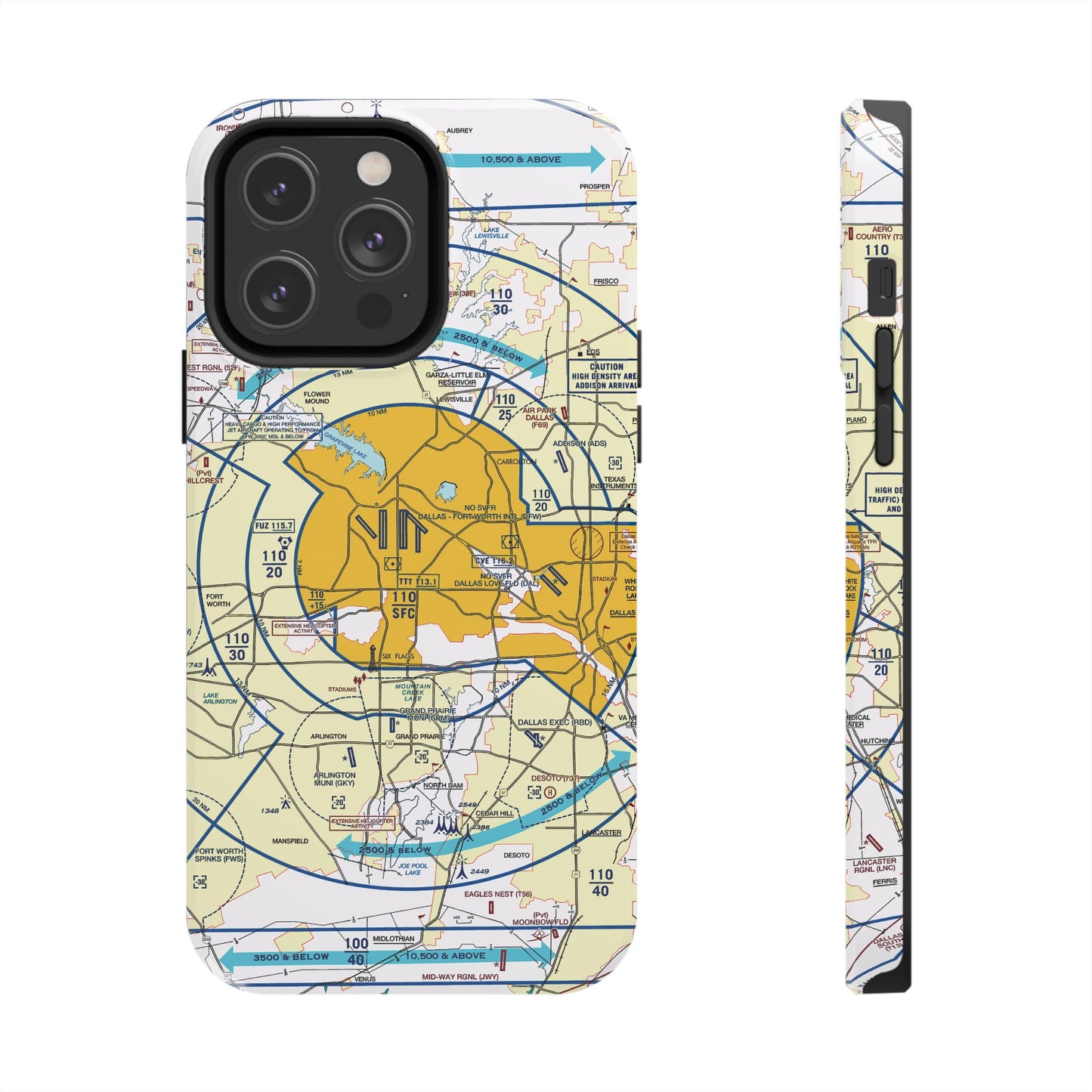 Dallas - Ft. Worth Flyway Chart tough phone cases