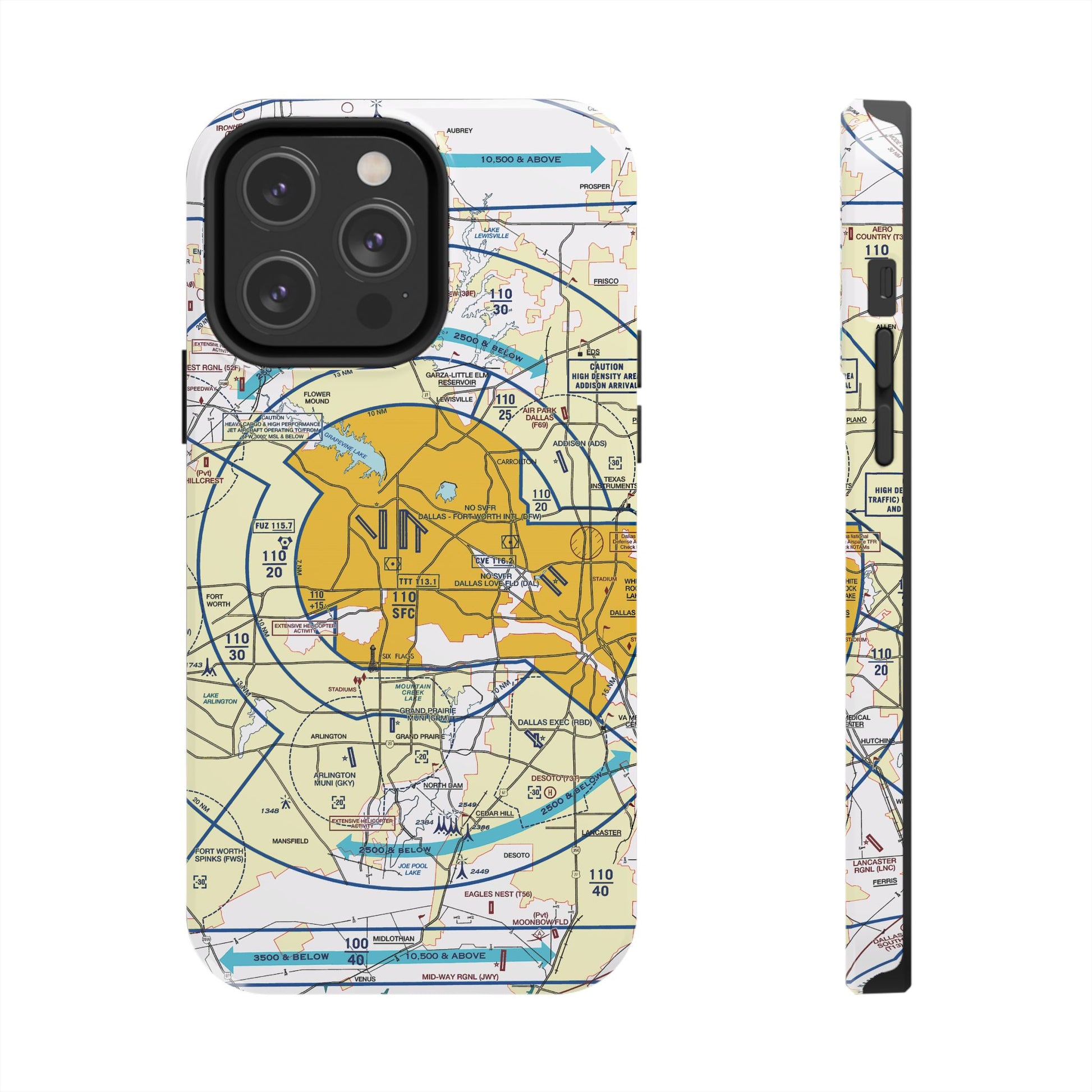 Dallas - Ft. Worth Flyway Chart tough phone cases