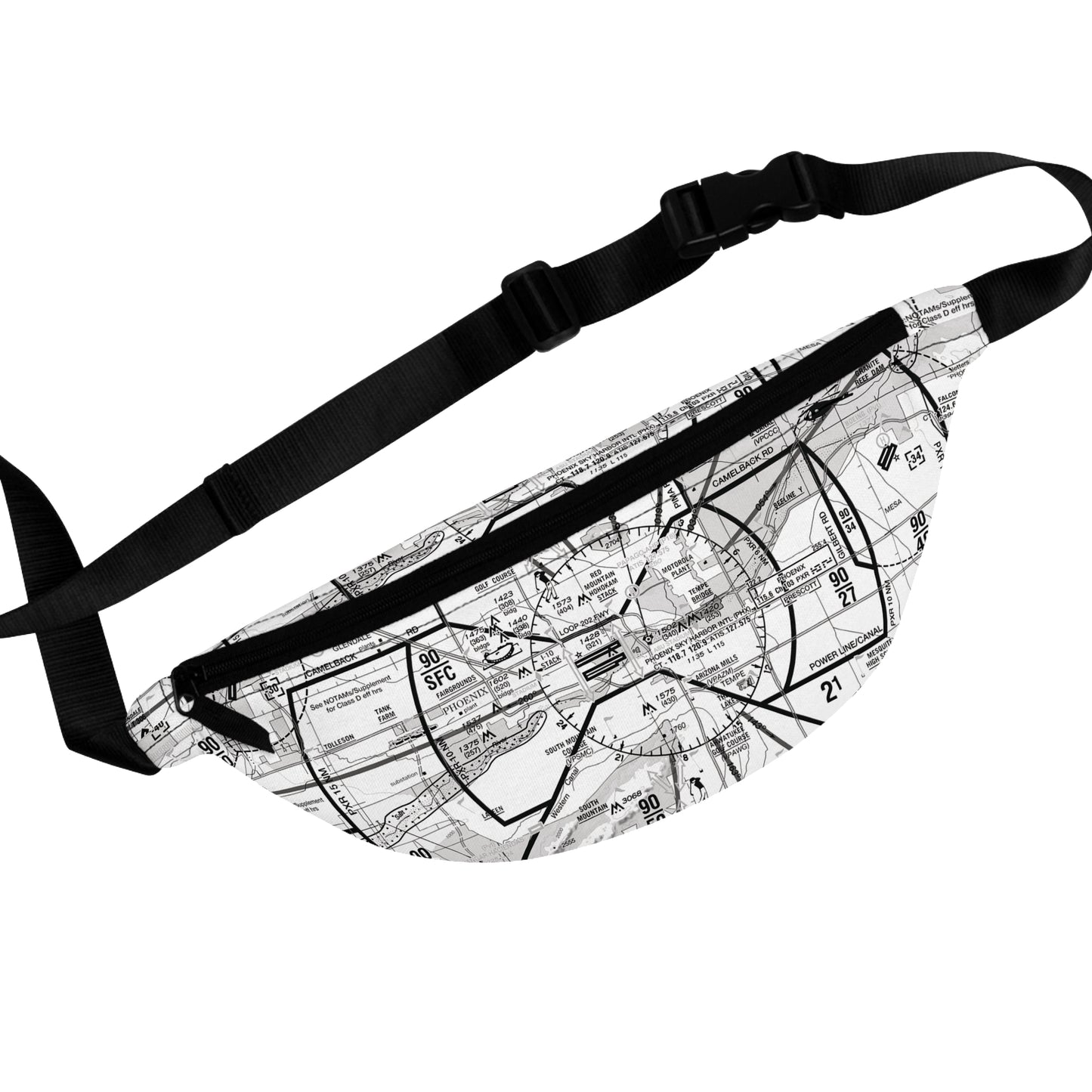 Phoenix TAC Chart fanny pack (b&w)