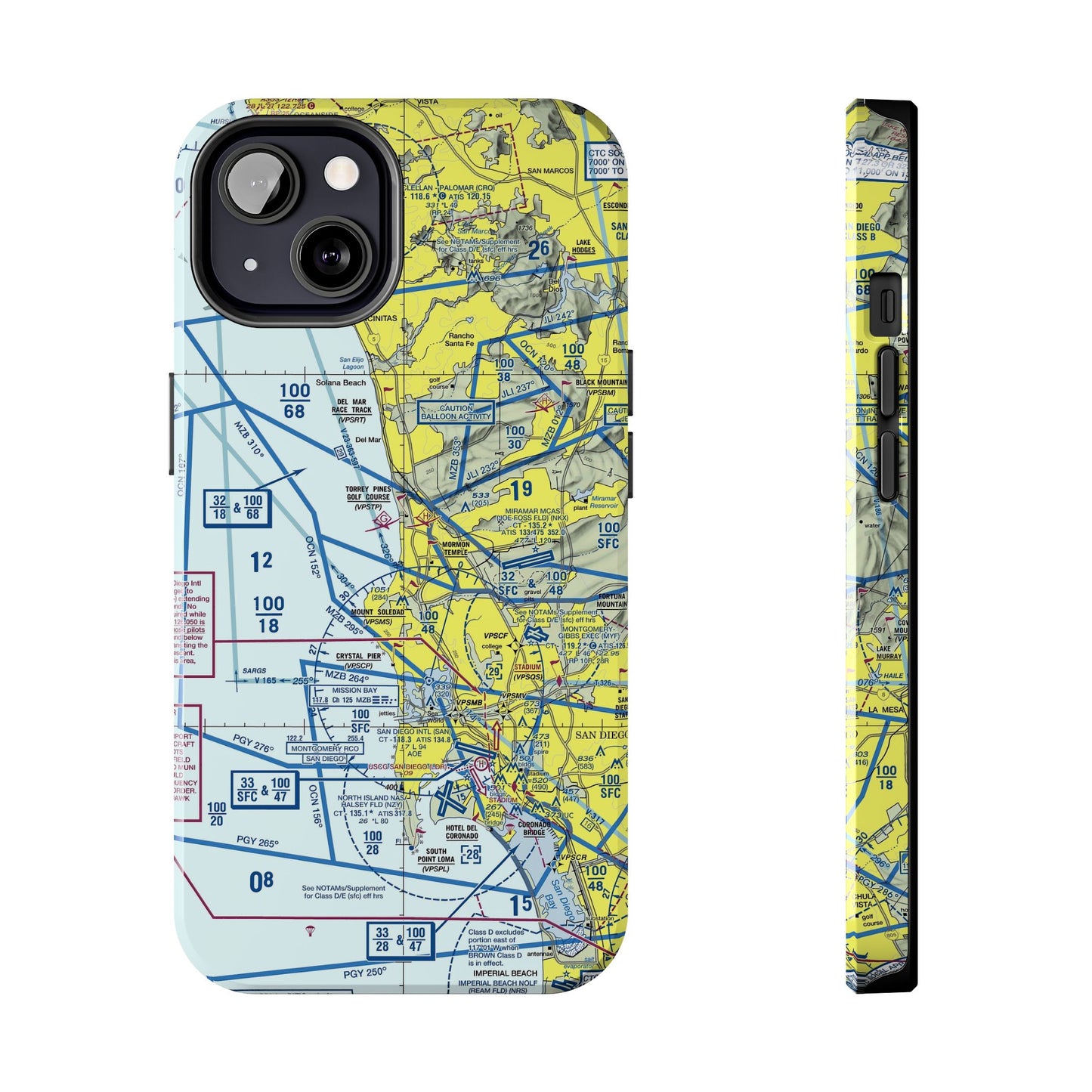 San Diego TAC Chart tough phone cases