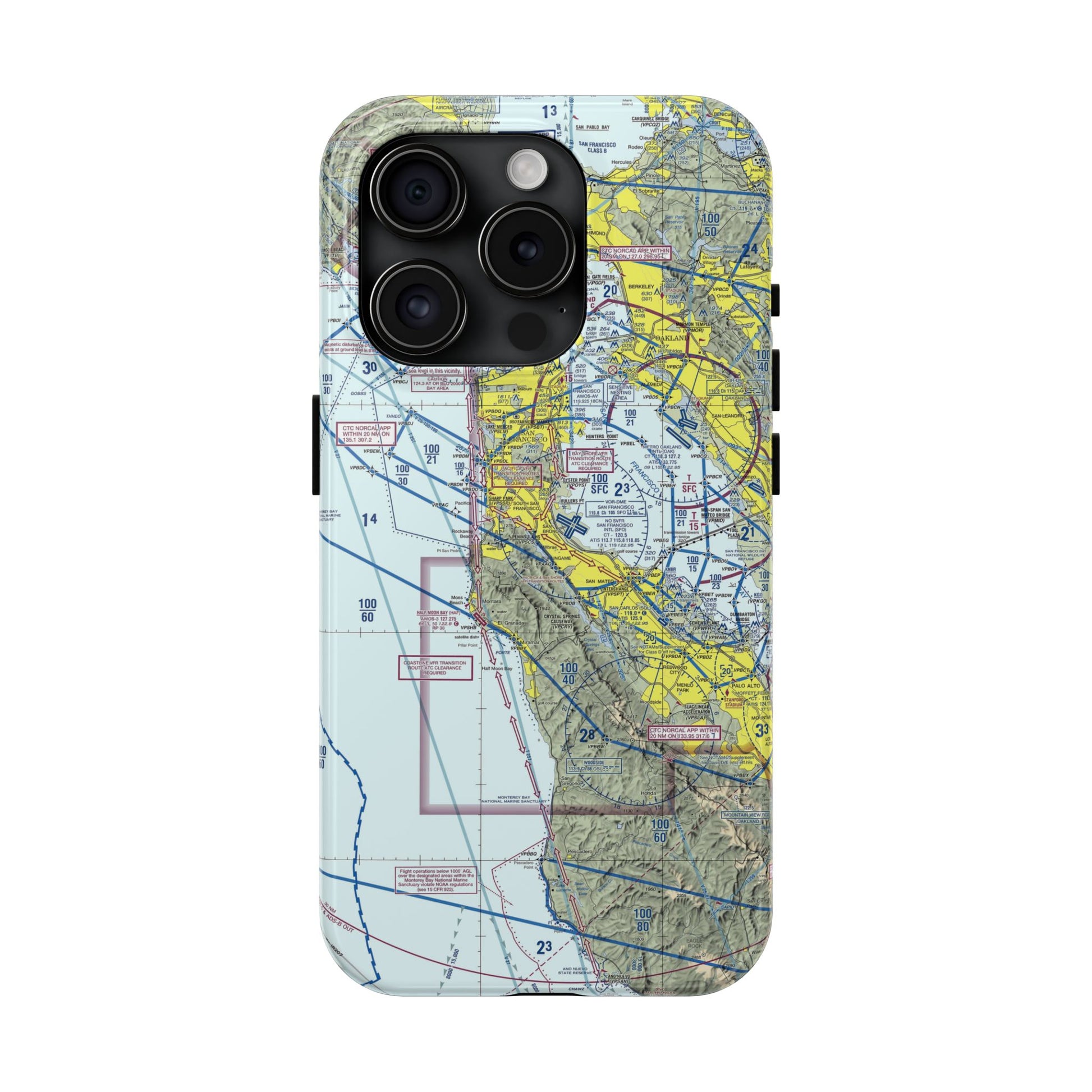 San Francisco TAC Chart tough phone cases