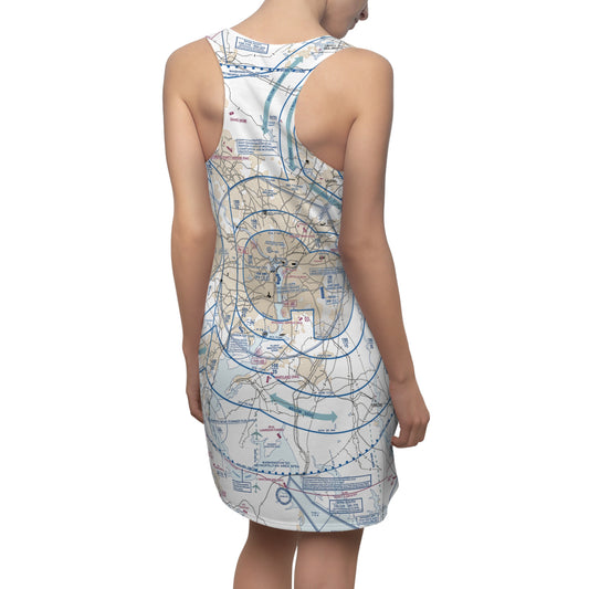 Baltimore-Washington Flyway Chart racerback dress